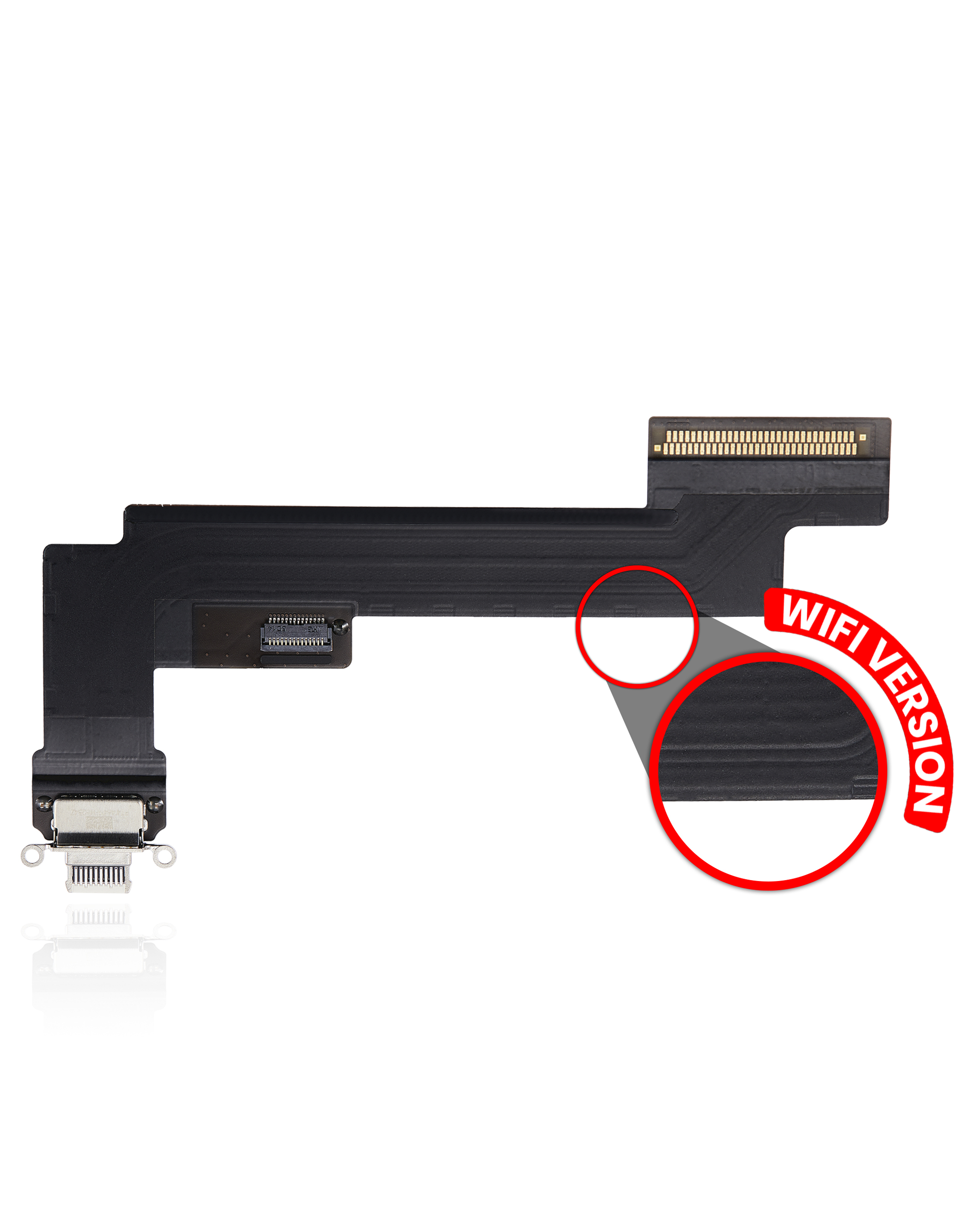 Charging Port Flex Cable Compatible For Ipad Air 5 (Wifi Only) (Premium) (Starlight)
