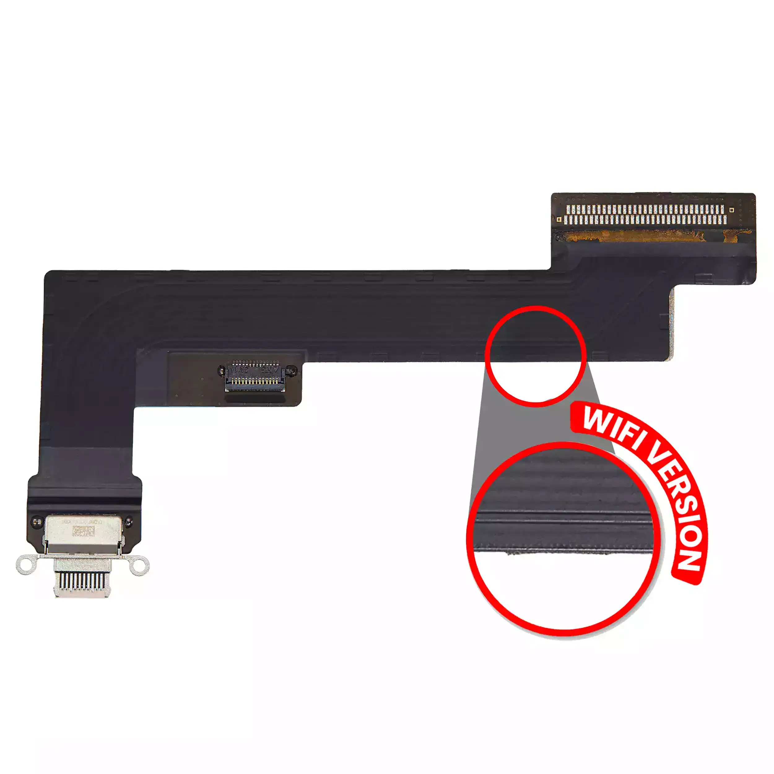 Charging Port Flex Cable Compatible For Ipad Air 4 (Wifi Only) (Used  Pull: Grade A)(Rose Gold)