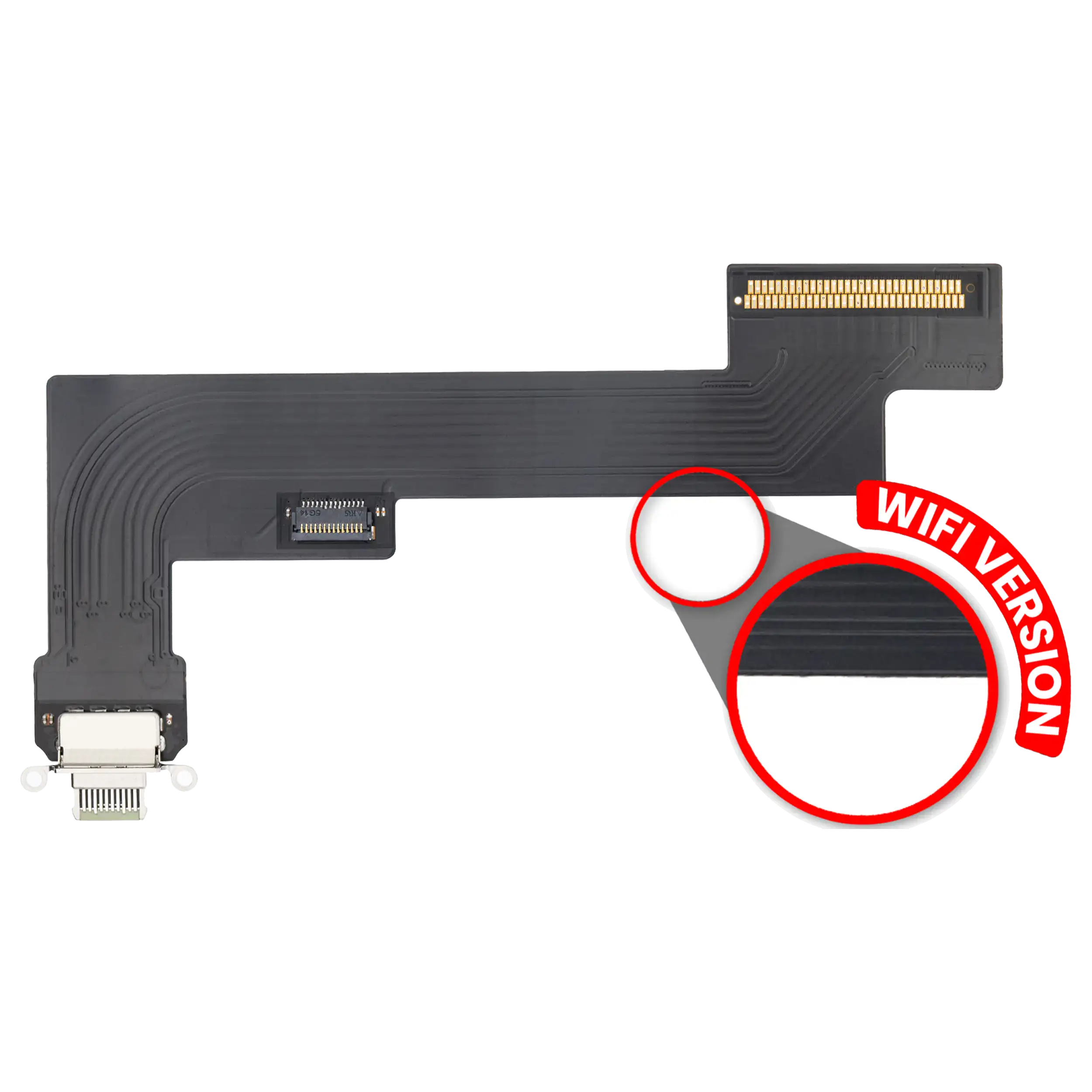 Charging Port Flex Cable Compatible For Ipad Air 4 (Wifi Only) (Premium) (Green)