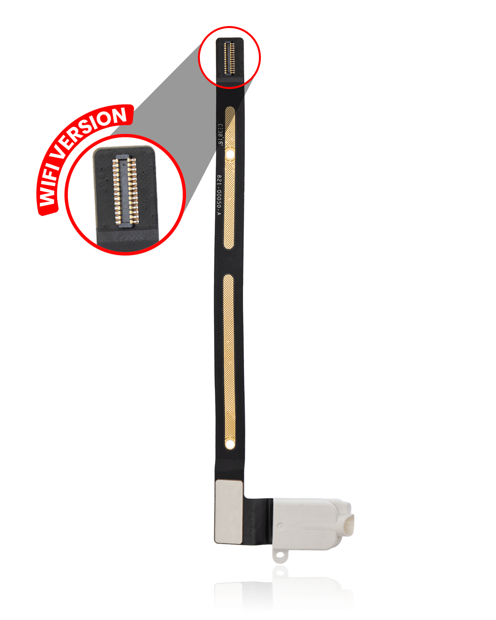 Headphone Jack Flex Cable Compatible For Ipad Air 2 (Wifi Only) (White)