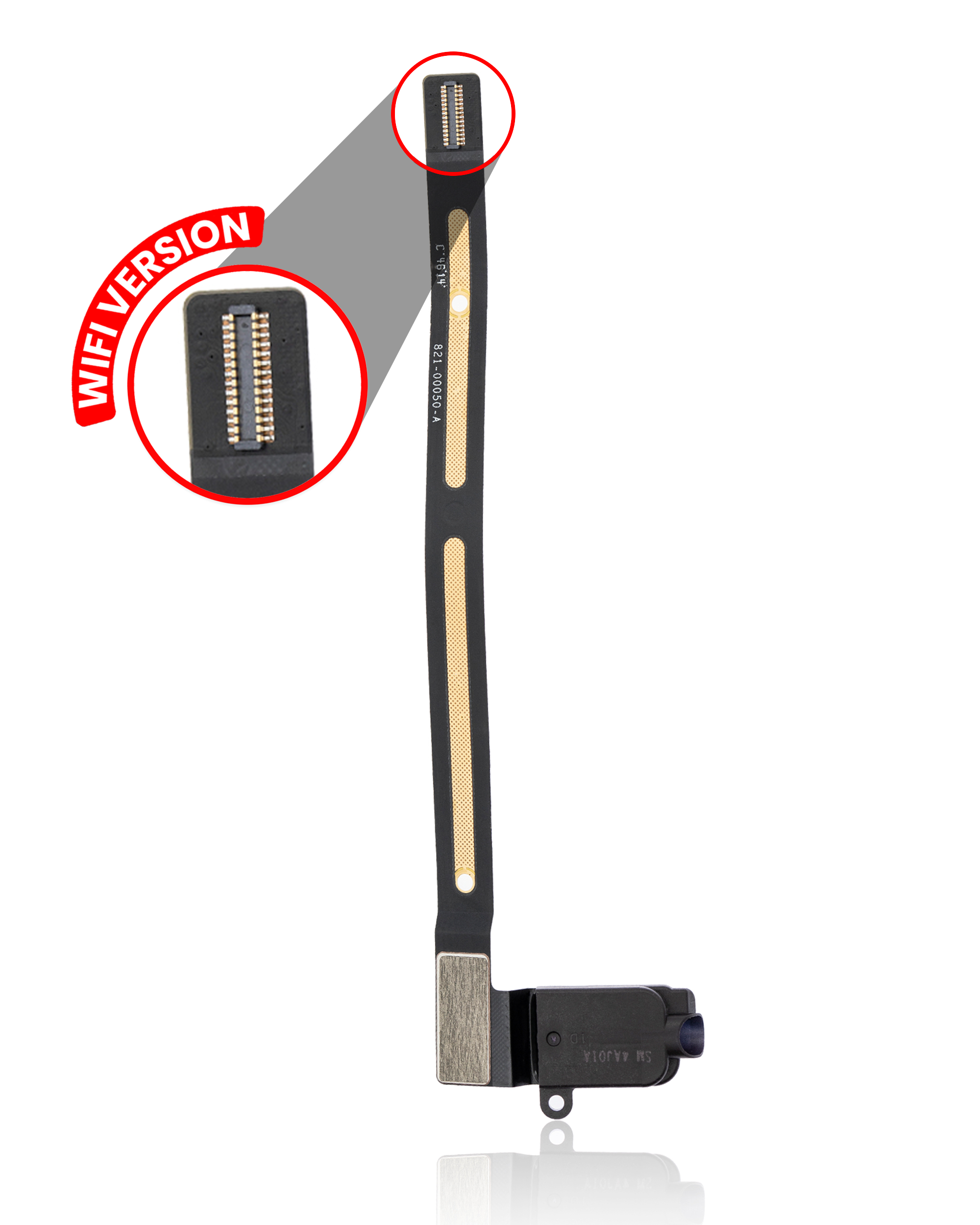Headphone Jack Flex Cable Compatible For Ipad Air 2 (Wifi Only) (Black)