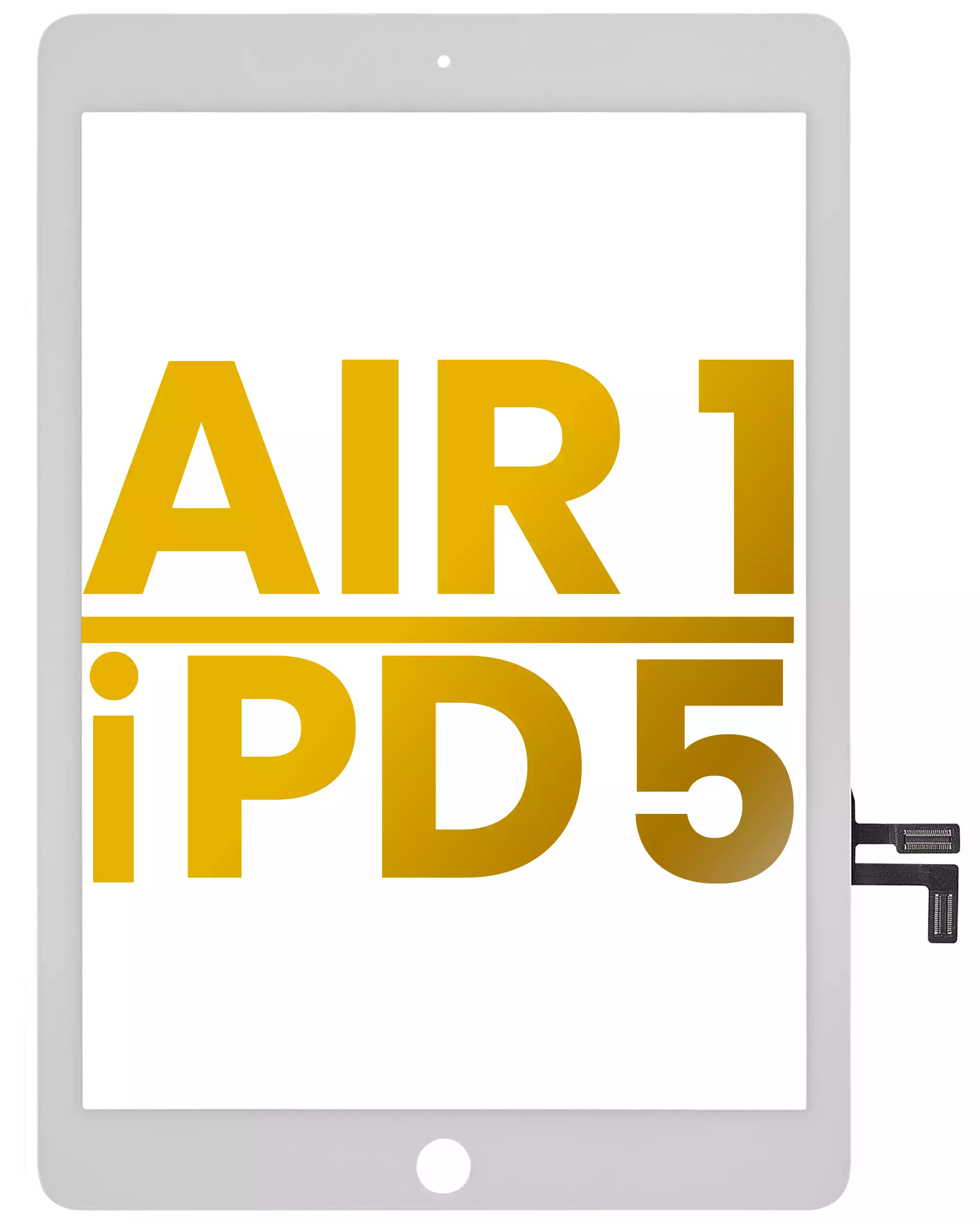 Digitizer Compatible For Ipad Air 1 / Ipad 5 (2017) (No Home Button Installed) (Premium) (Black)