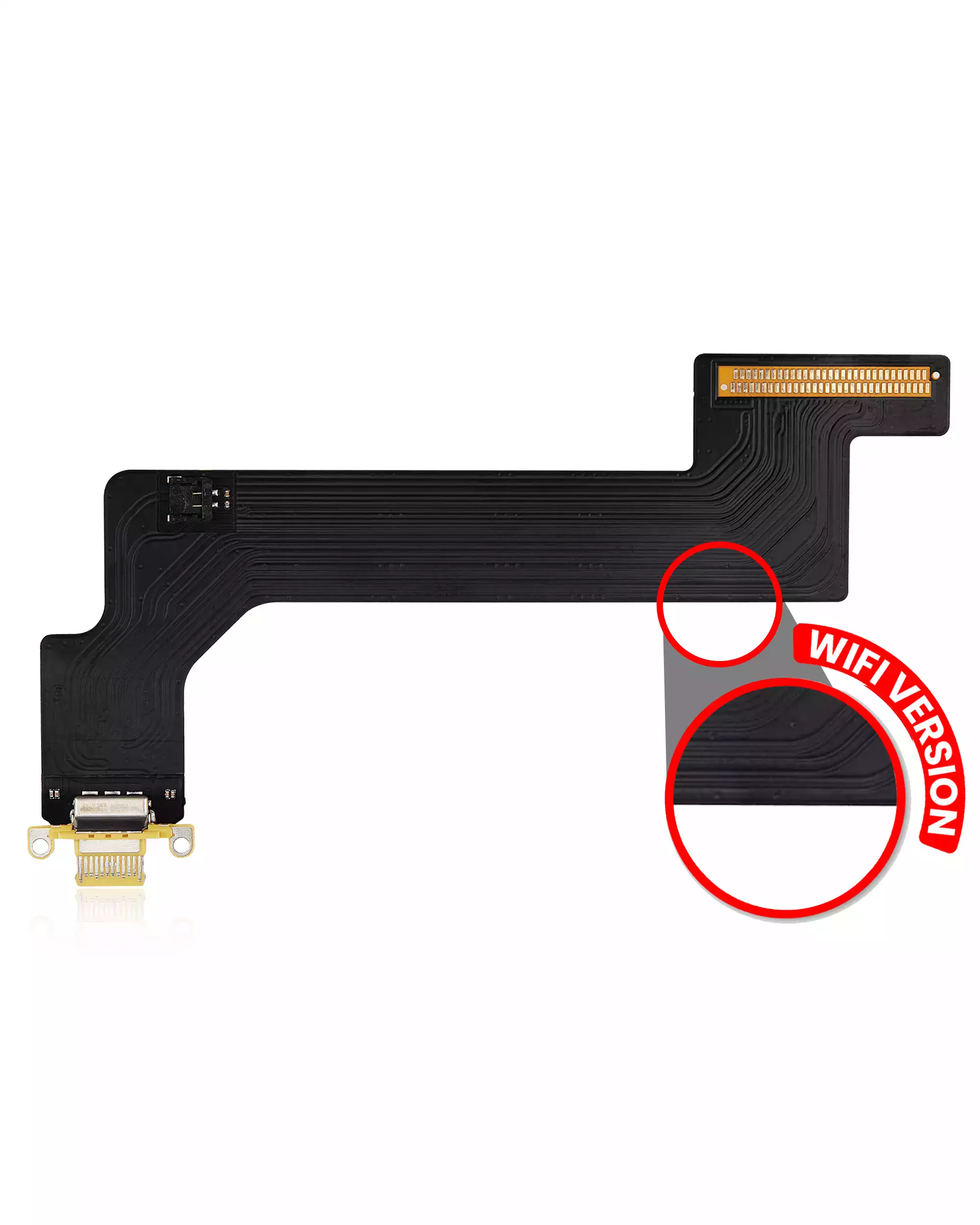Charging Port Flex Cable Compatible For Ipad 10 (2022) (Wifi Only) (Aftermarket Plus) (Yellow)