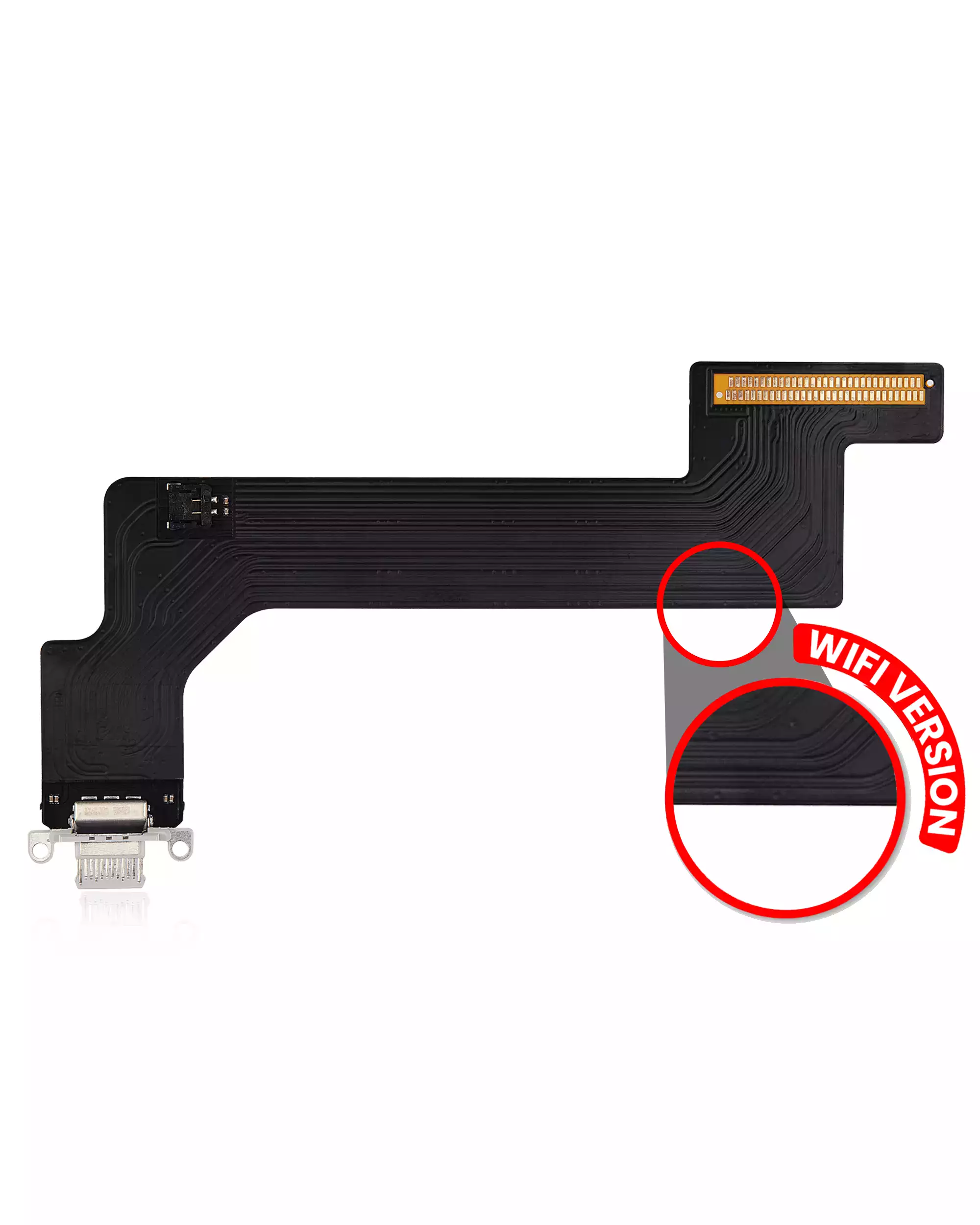 Charging Port Flex Cable Compatible For Ipad 10 (2022) (Wifi Only) (Aftermarket Plus) (Silver)