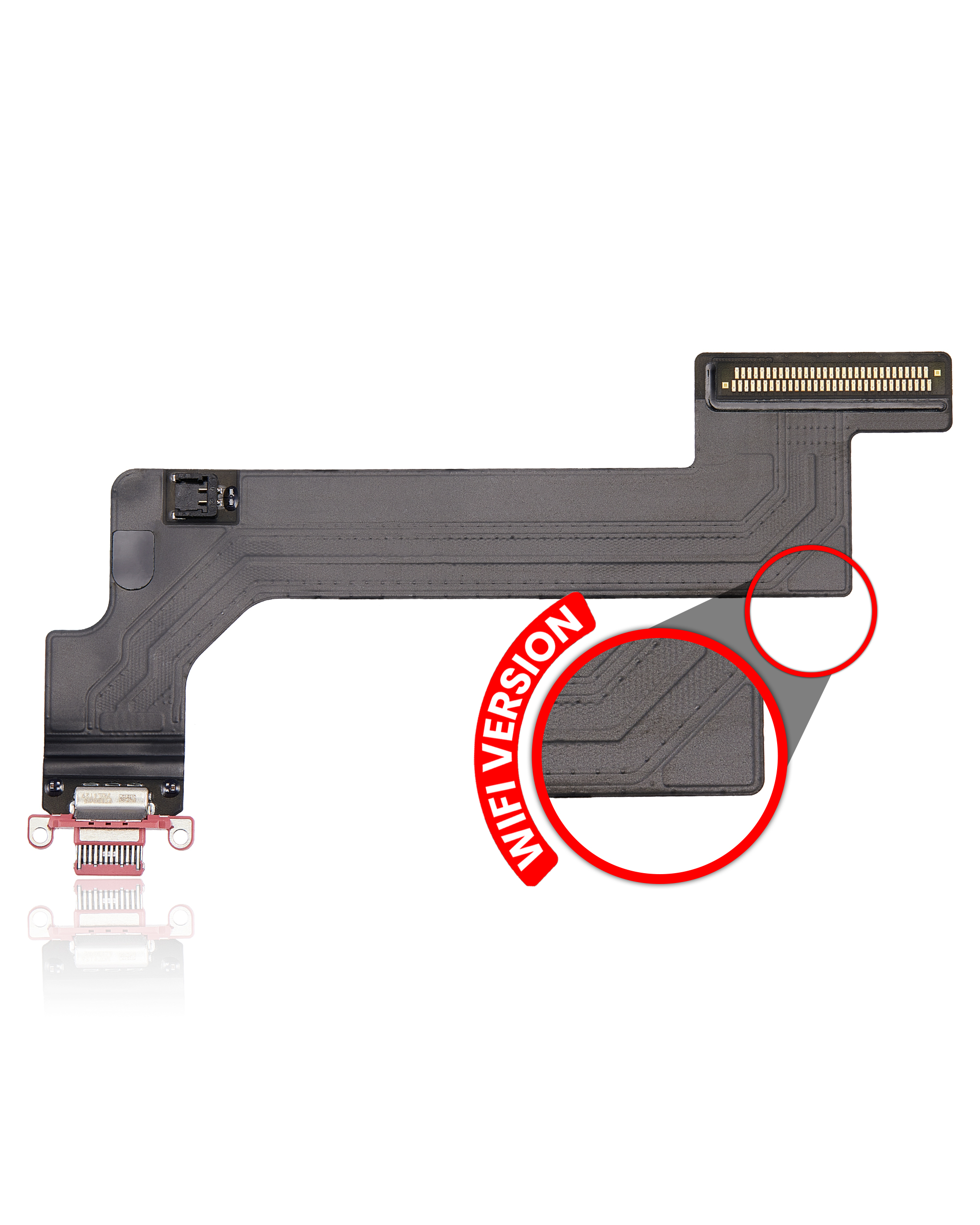 Charging Port Flex Cable Compatible For Ipad 10 (2022) (Wifi Only) (Premium) (Pink)
