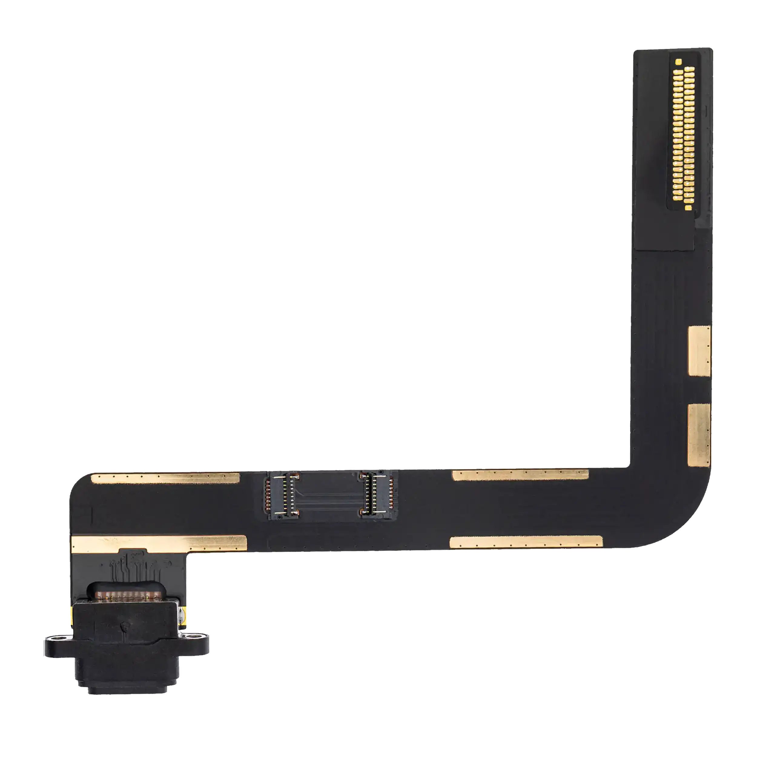 Charging Port Flex Cable Compatible For Ipad 7 (2019) / Ipad 8 (2020) / Ipad 9 (2021) (Black) (Aftermarket Plus)