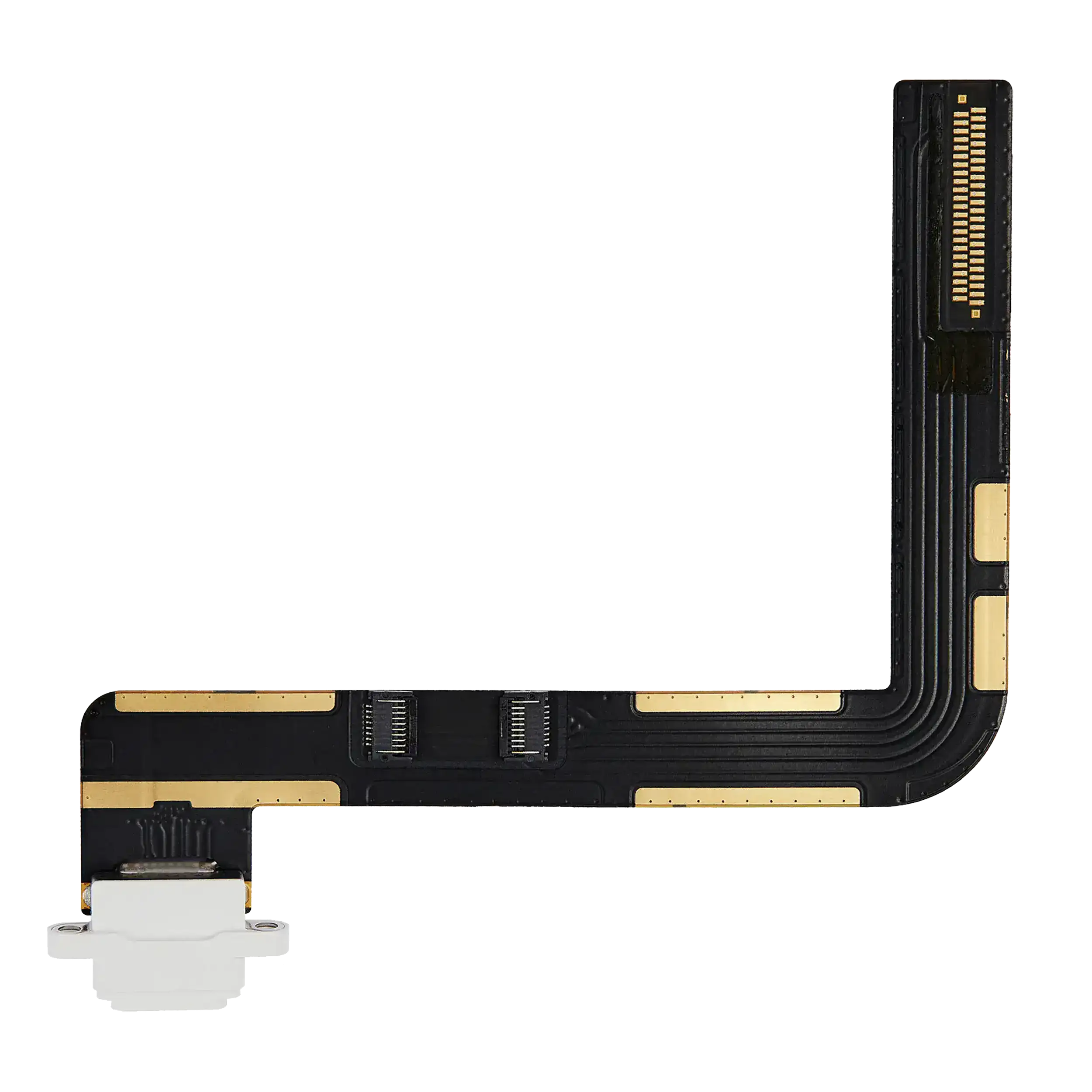 Charging Port Flex Cable Compatible For Ipad 7 (2019) / Ipad 8 (2020) / Ipad 9 (2021) (Premium) (Silver)