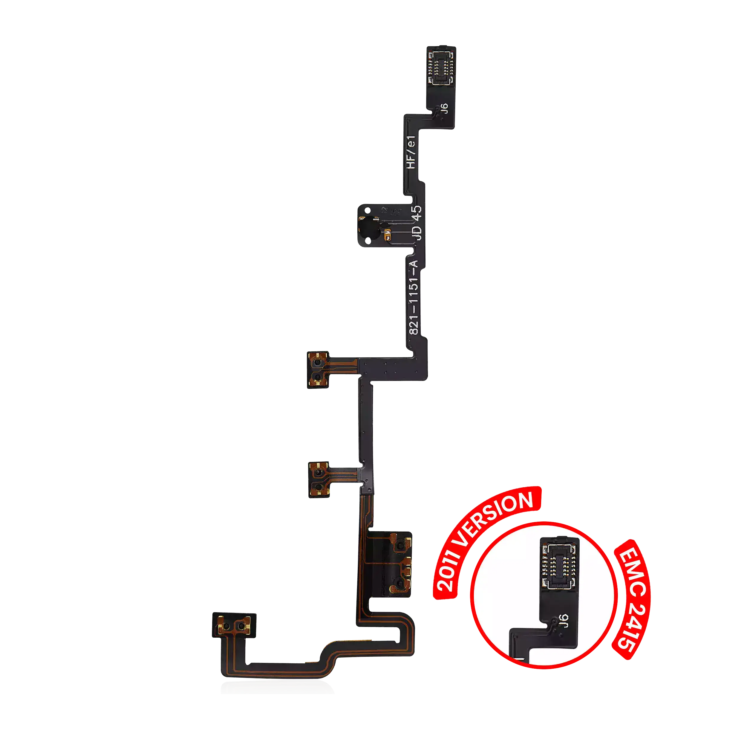 Power Button Flex Cable Compatible For Ipad 2 (2011 Version: Emc 2415)