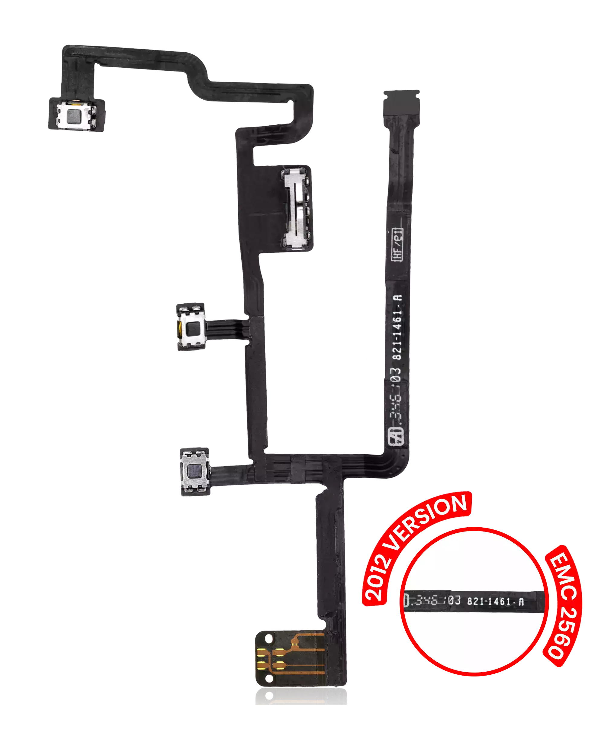 Power Button Flex Cable Compatible For Ipad 2 (2012 Version: Emc 2560)