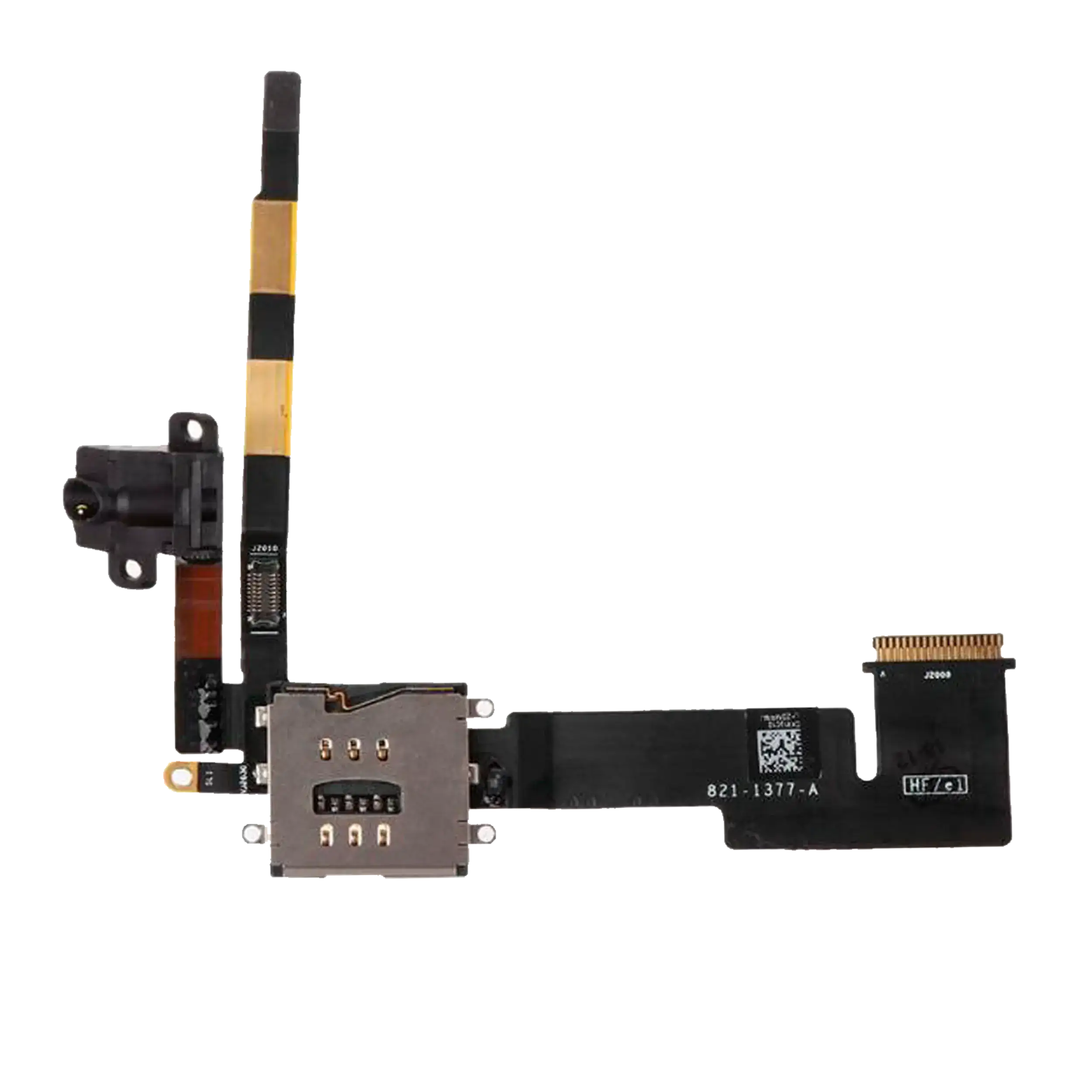 Headphone Jack And Sim Card Holder Flex Cable Compatible For Ipad 2 (3G)