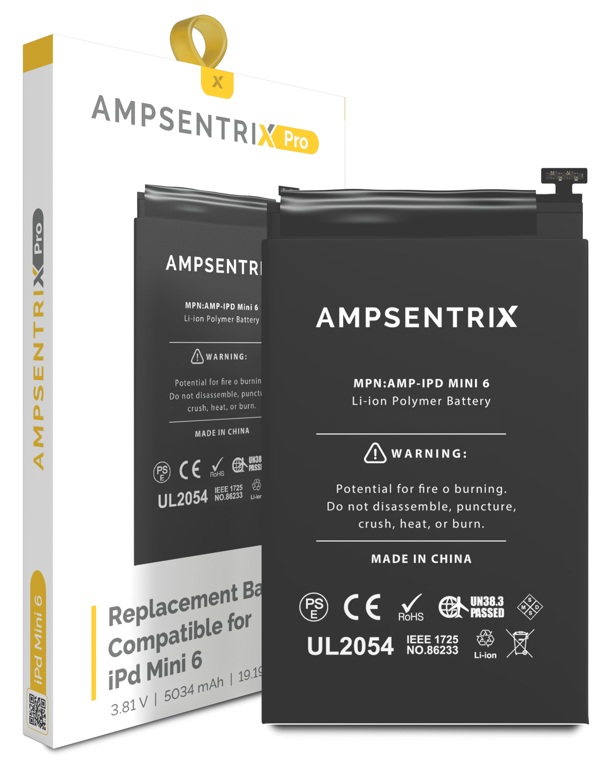Replacement Battery Compatible For Ipad Mini 6 (Ampsentrix Pro)