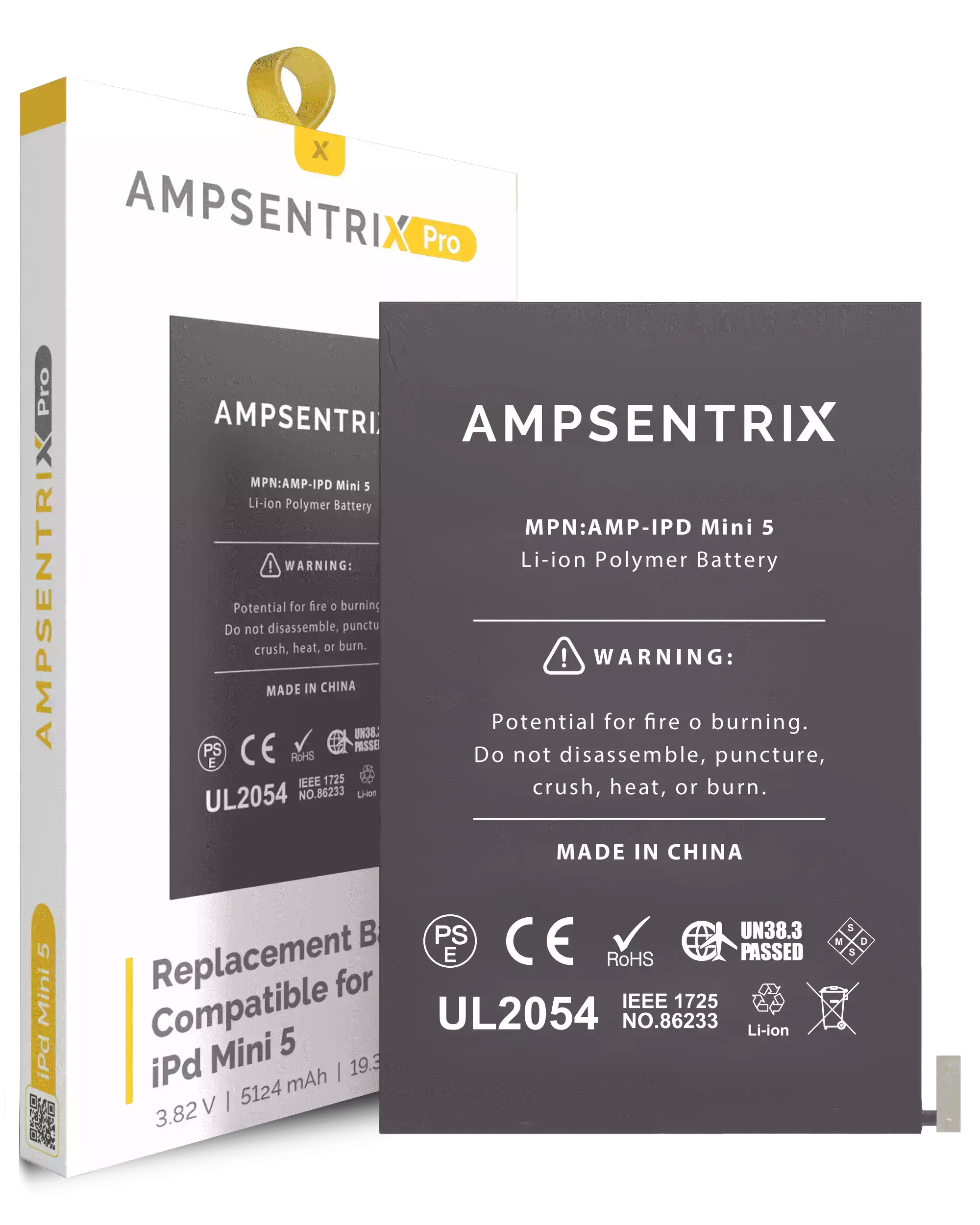 Replacement Battery Compatible For Ipad Mini 5 (Ampsentrix Pro)