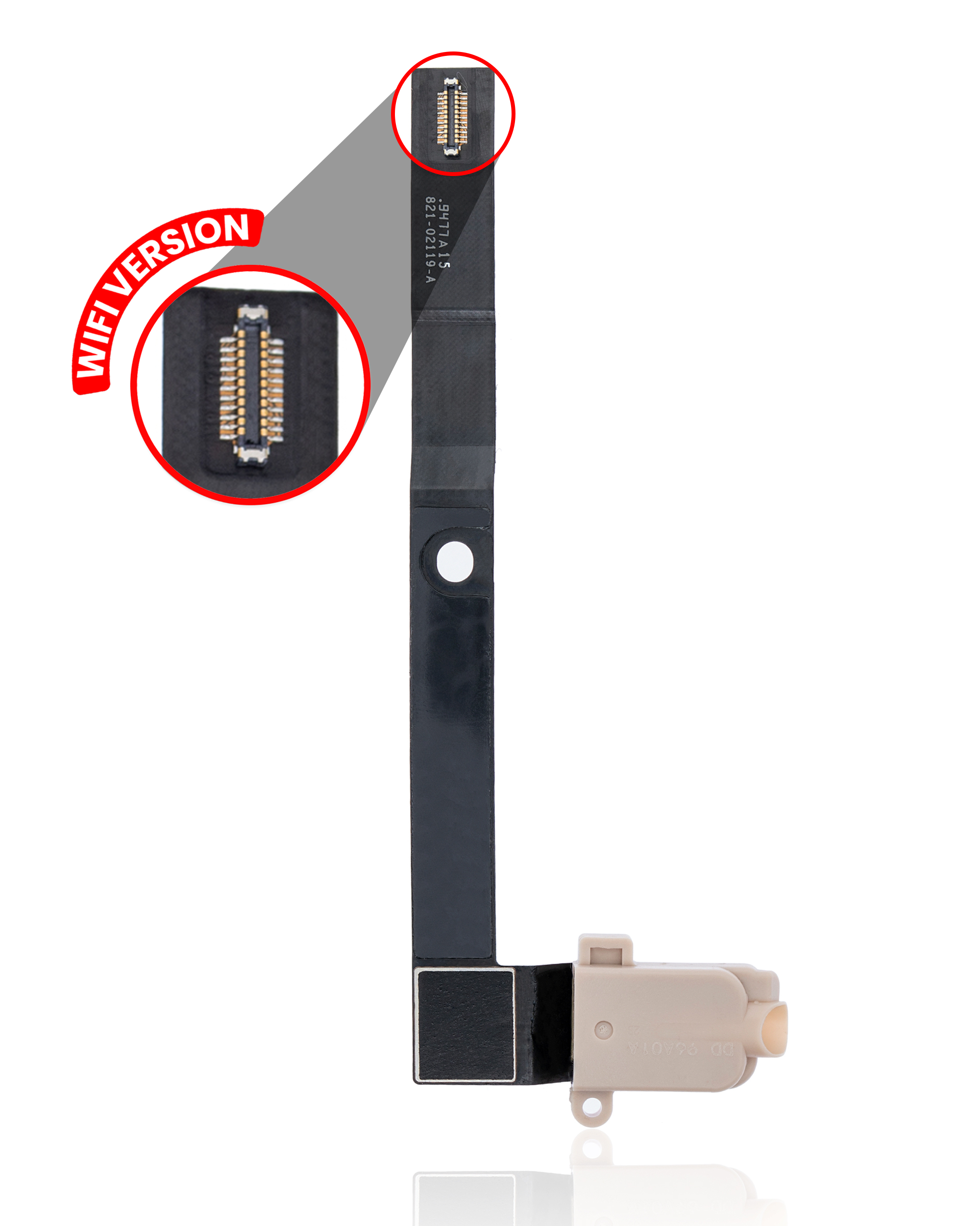 Headphone Jack With Flex Cable Compatible For Ipad Mini 5 (Rose Gold) (Wifi Only)
