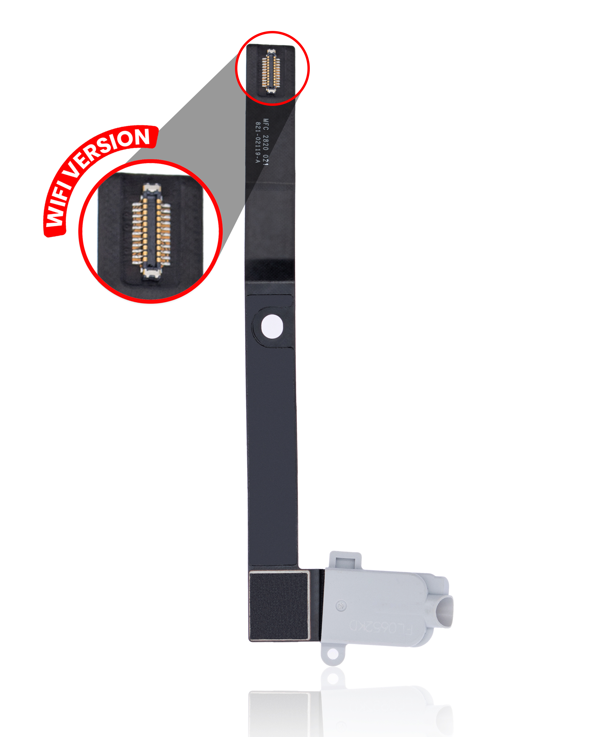 Headphone Jack With Flex Cable Compatible For Ipad Mini 5 (Wifi Only) (White)