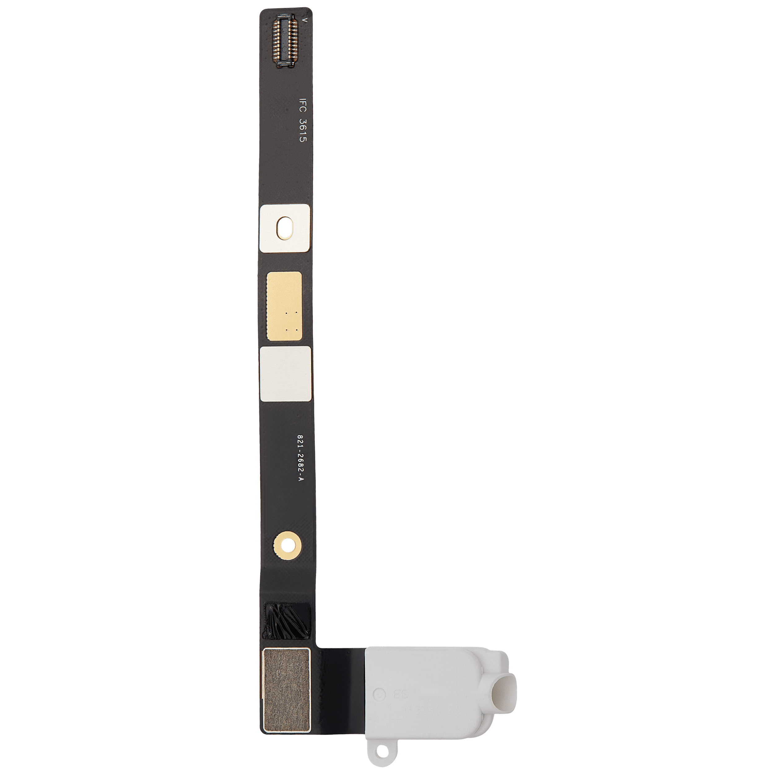 Headphone Jack With Flex Cable Compatible For Ipad Mini 4 (Cellular) (White)