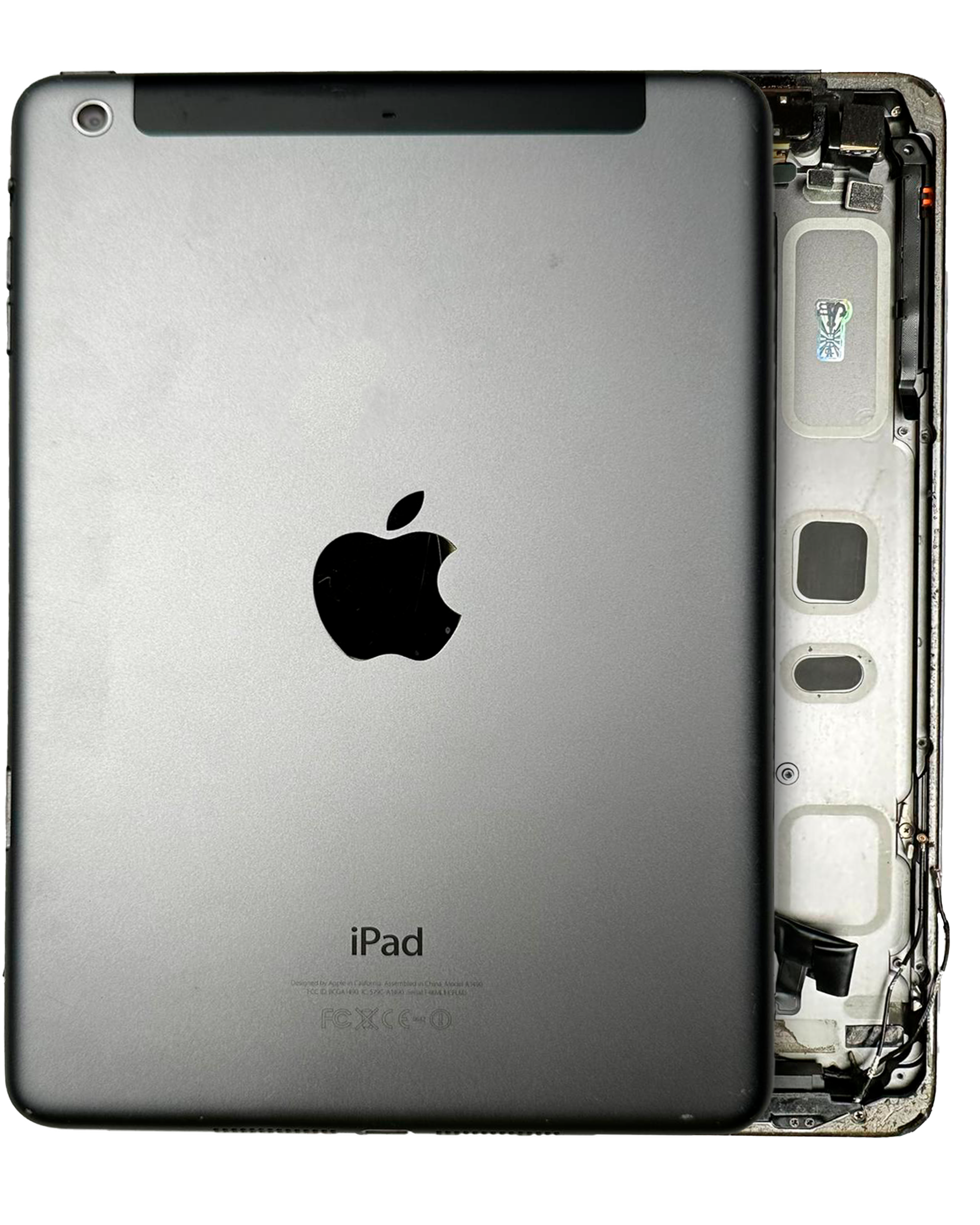 Back Housing W/ Small Components Pre-Installed Compatible For Ipad Mini 4 (Wifi Cellular) (Used  Pull: Grade C) (Space Gray)
