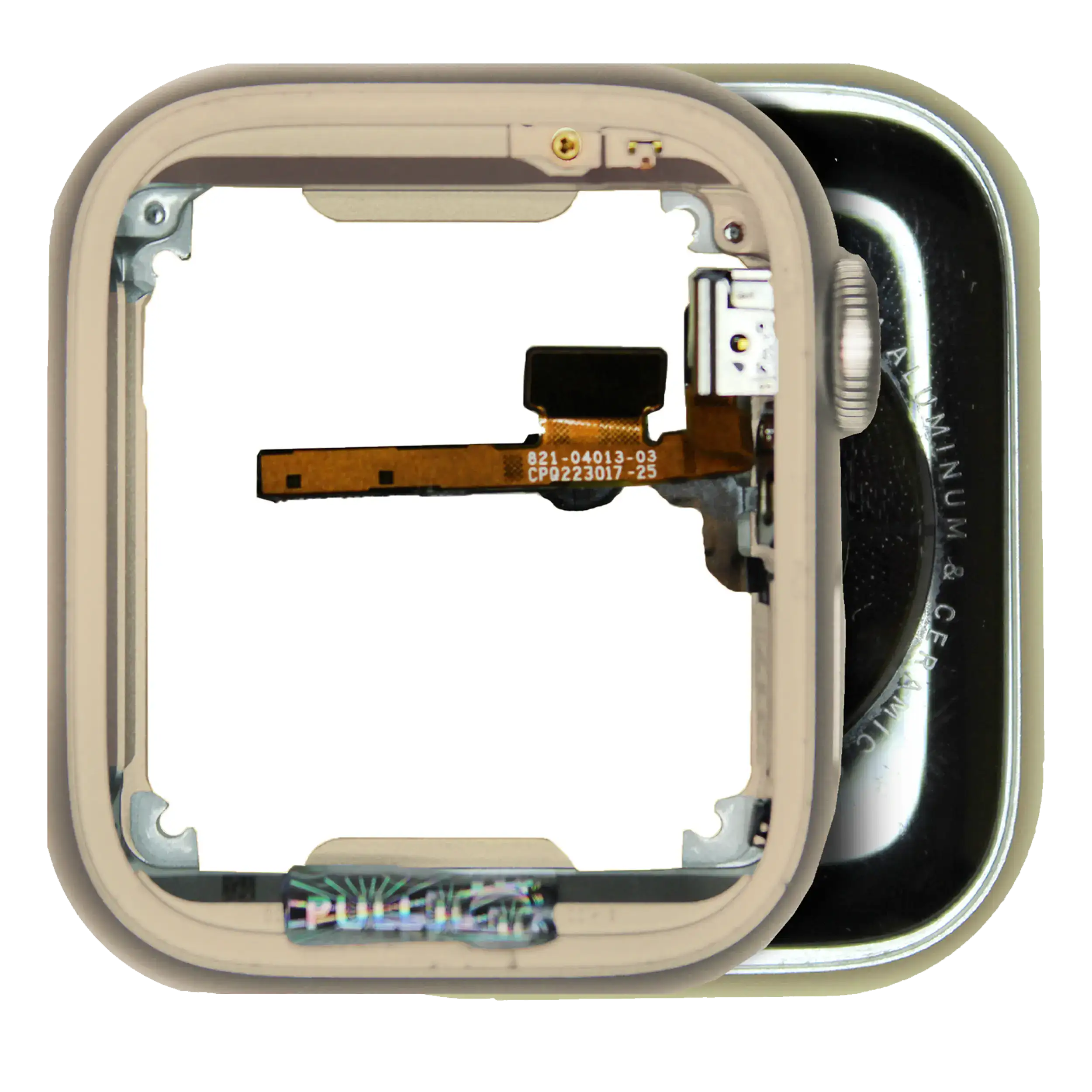 Housing Assembly Compatible For Watch Series 8 (41Mm) (Gps Version) (Used  Pull: Grade A) (Aluminum/Starlight)