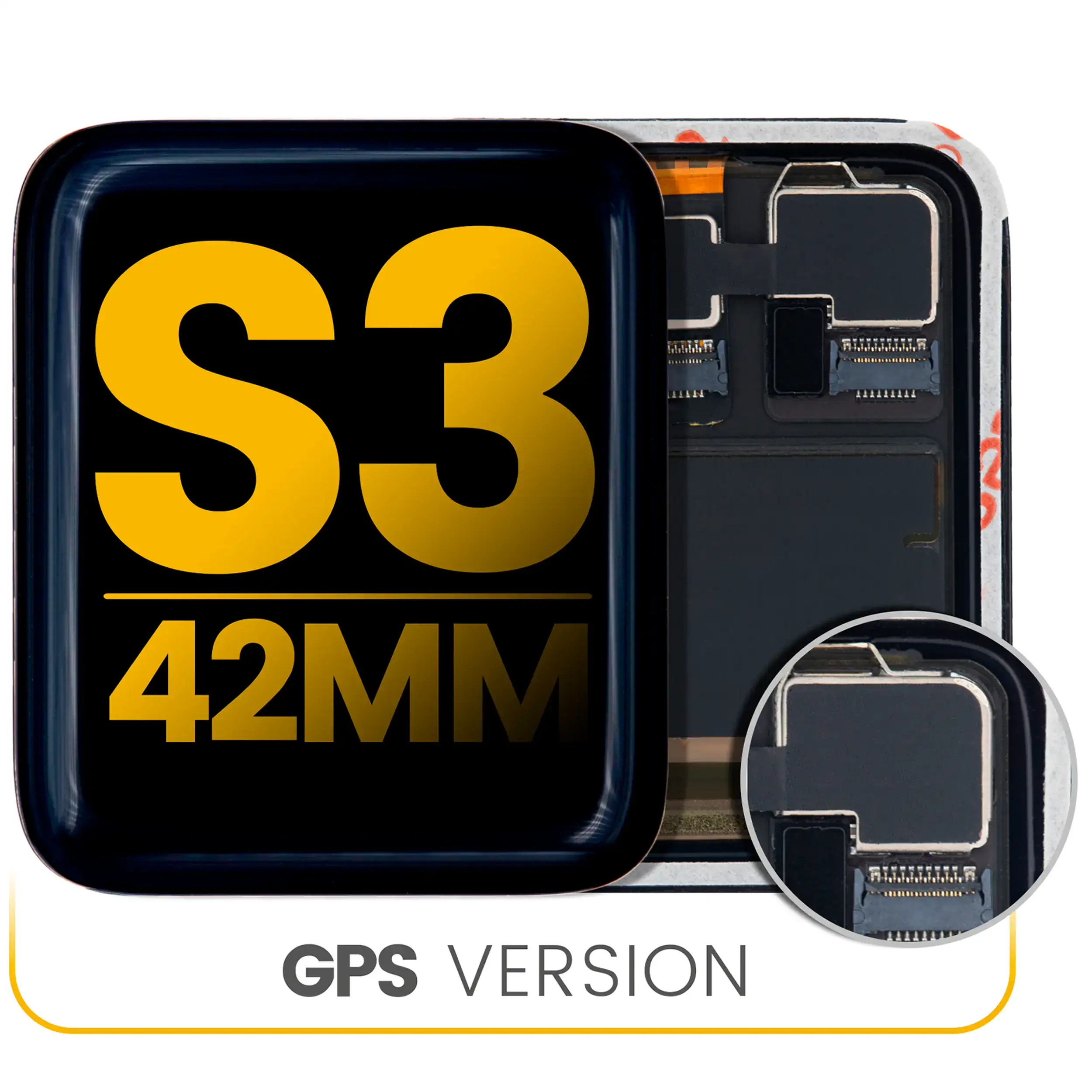 Oled Assembly Compatible For Watch Series 3 (42Mm) (Gps Version) (Premium)