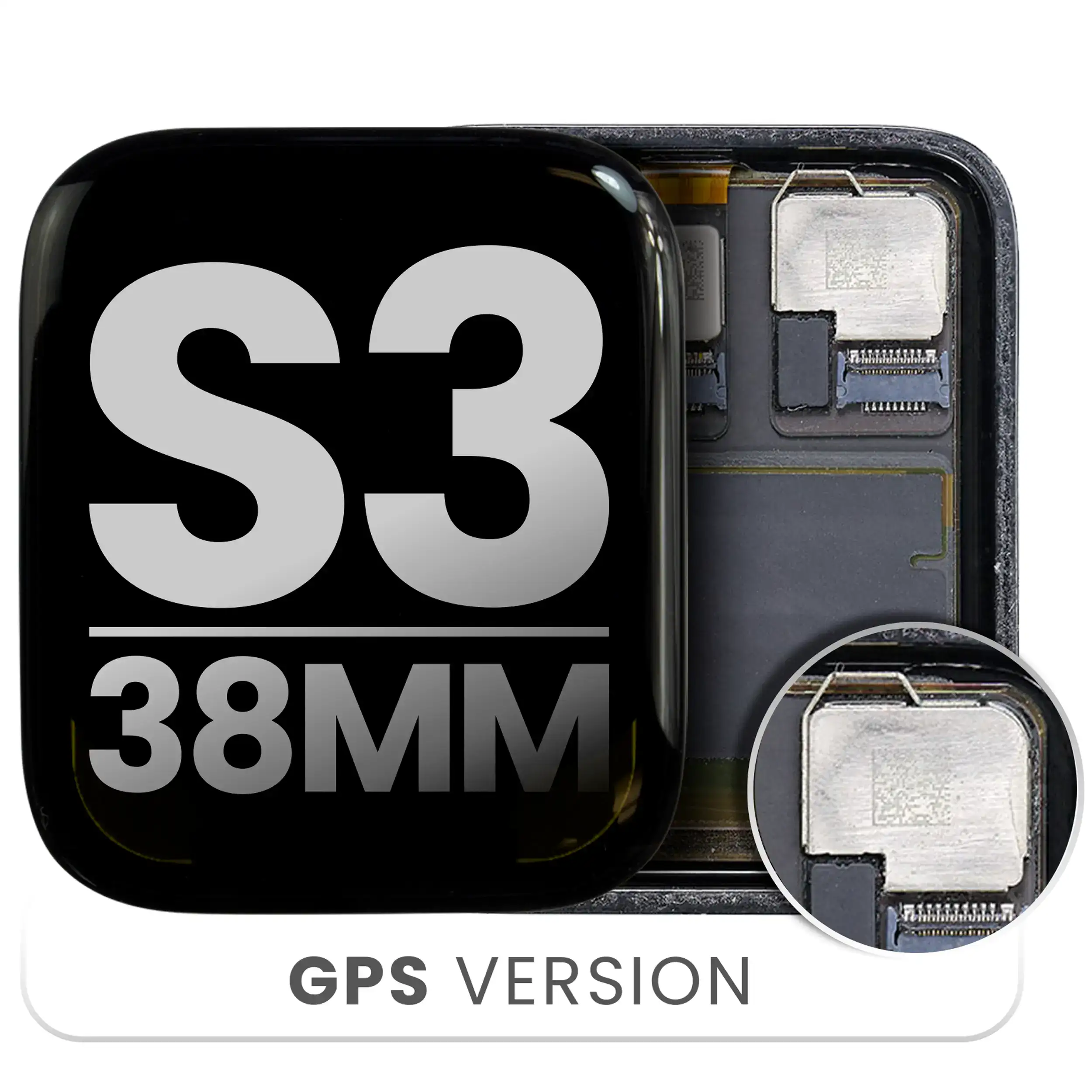 Oled Assembly Compatible For Watch Series 3 (38Mm) (Gps Version) (Used  Pull: Grade B/C)