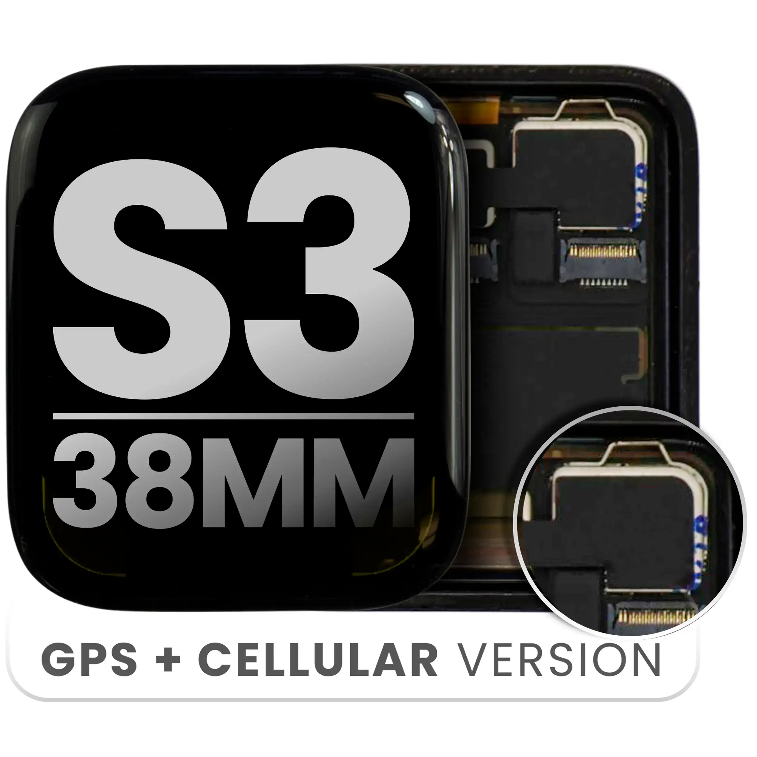 Oled Assembly Compatible For Watch Series 3 (38Mm) (Gps & Cellular Version) (Used  Pull: Grade B/C)