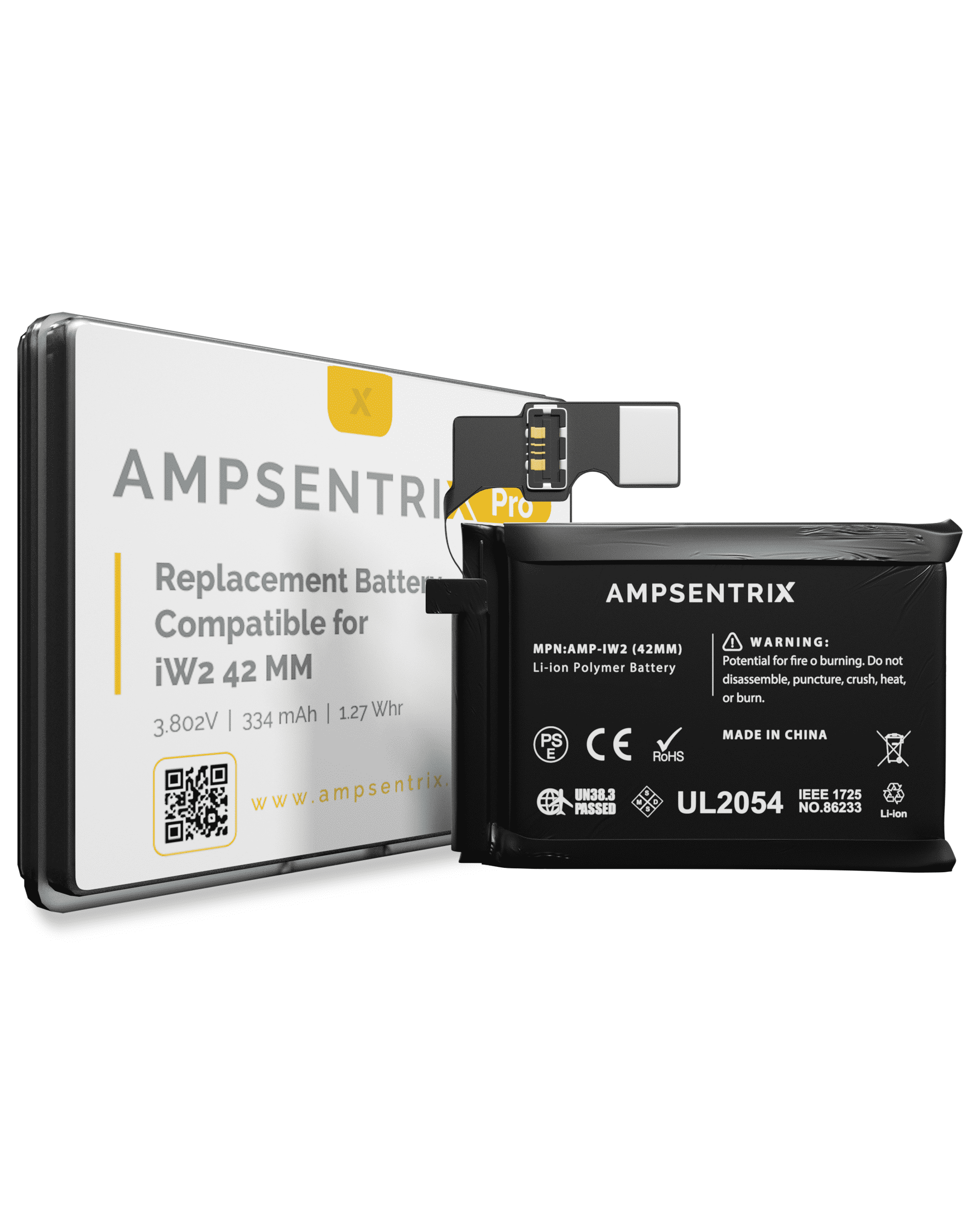 Replacement Battery Compatible For Watch Series 2 (42Mm) (Ampsentrix Pro)