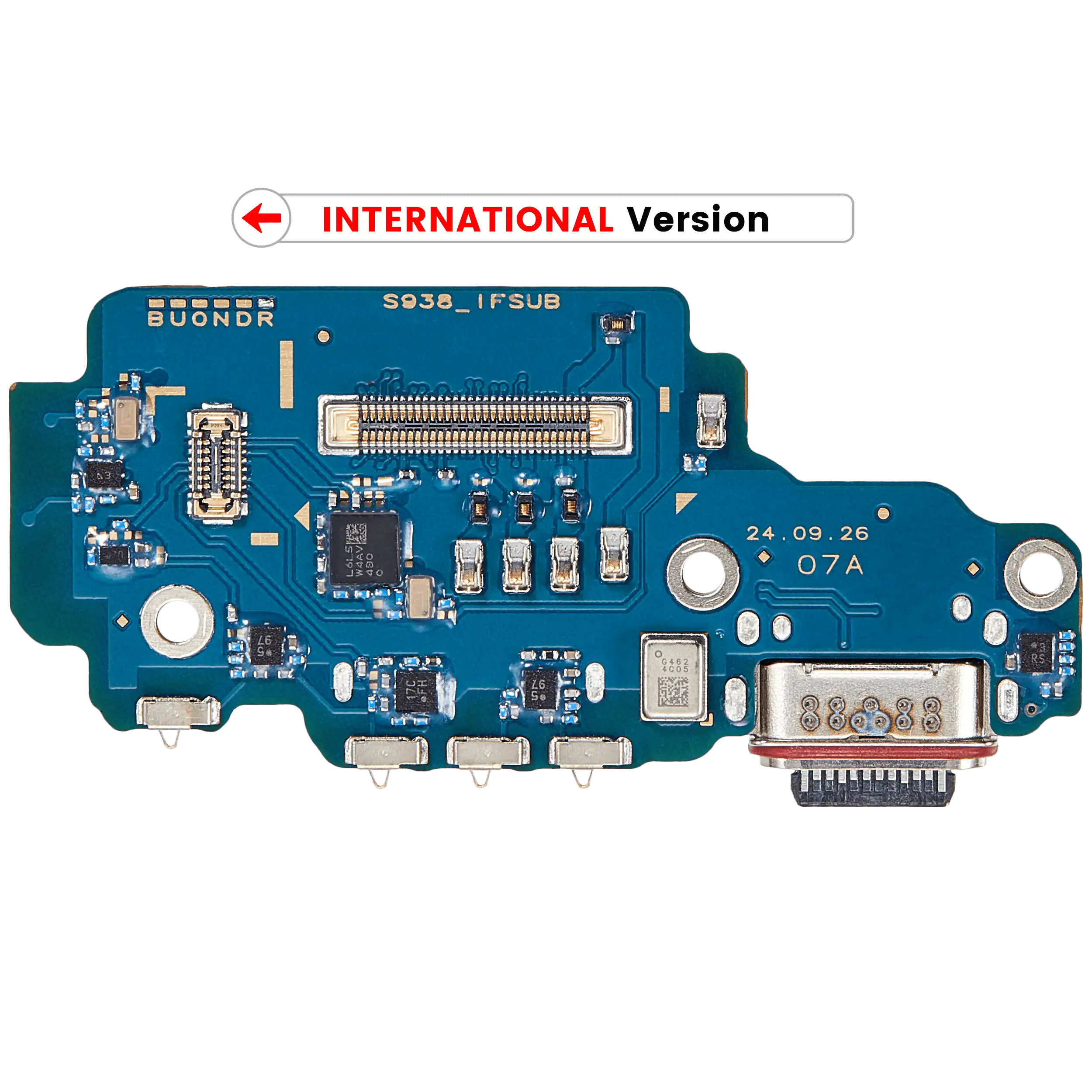Charging Port Board With Sim Card Reader Compatible For Samsung Galaxy S25 Ultra 5G (S938R) (International Version) (Premium)