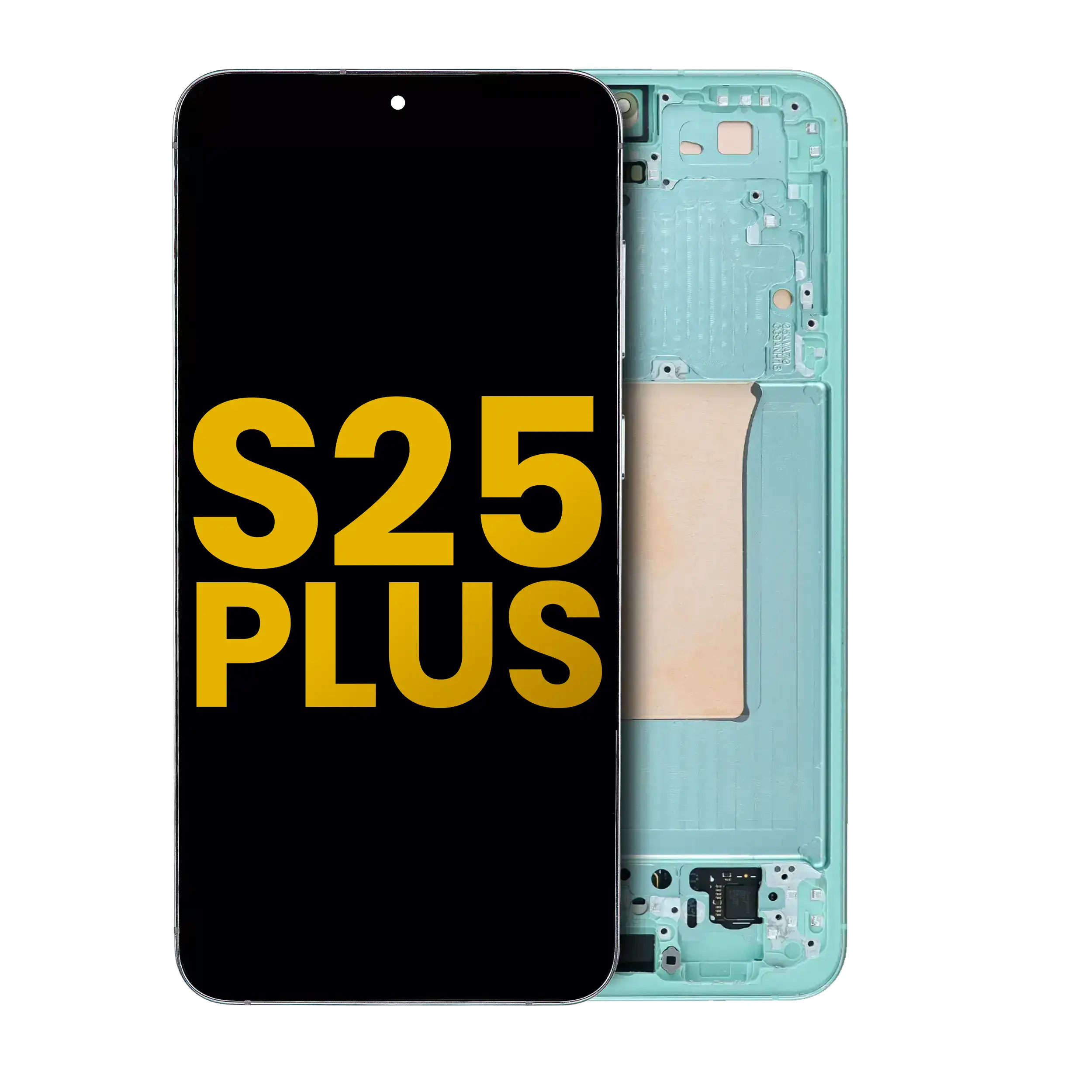 Oled Assembly With Frame Compatible For Samsung Galaxy S25 Plus 5G (Us & International Version) (Refurbished) (Mint)