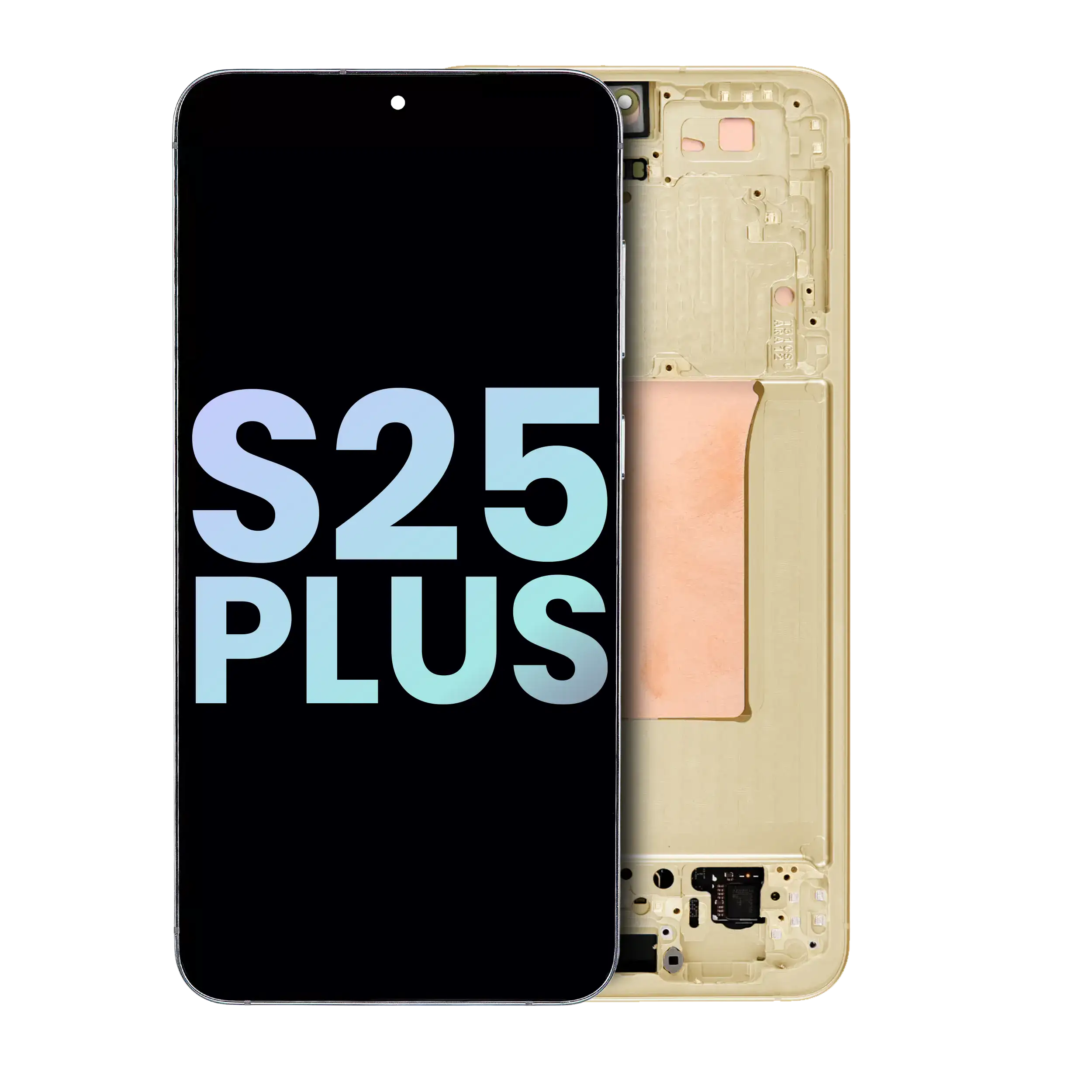 Oled Assembly With Frame Compatible For Samsung Galaxy S25 Plus 5G (Us & International Version) (Service Pack) (Pink Gold)