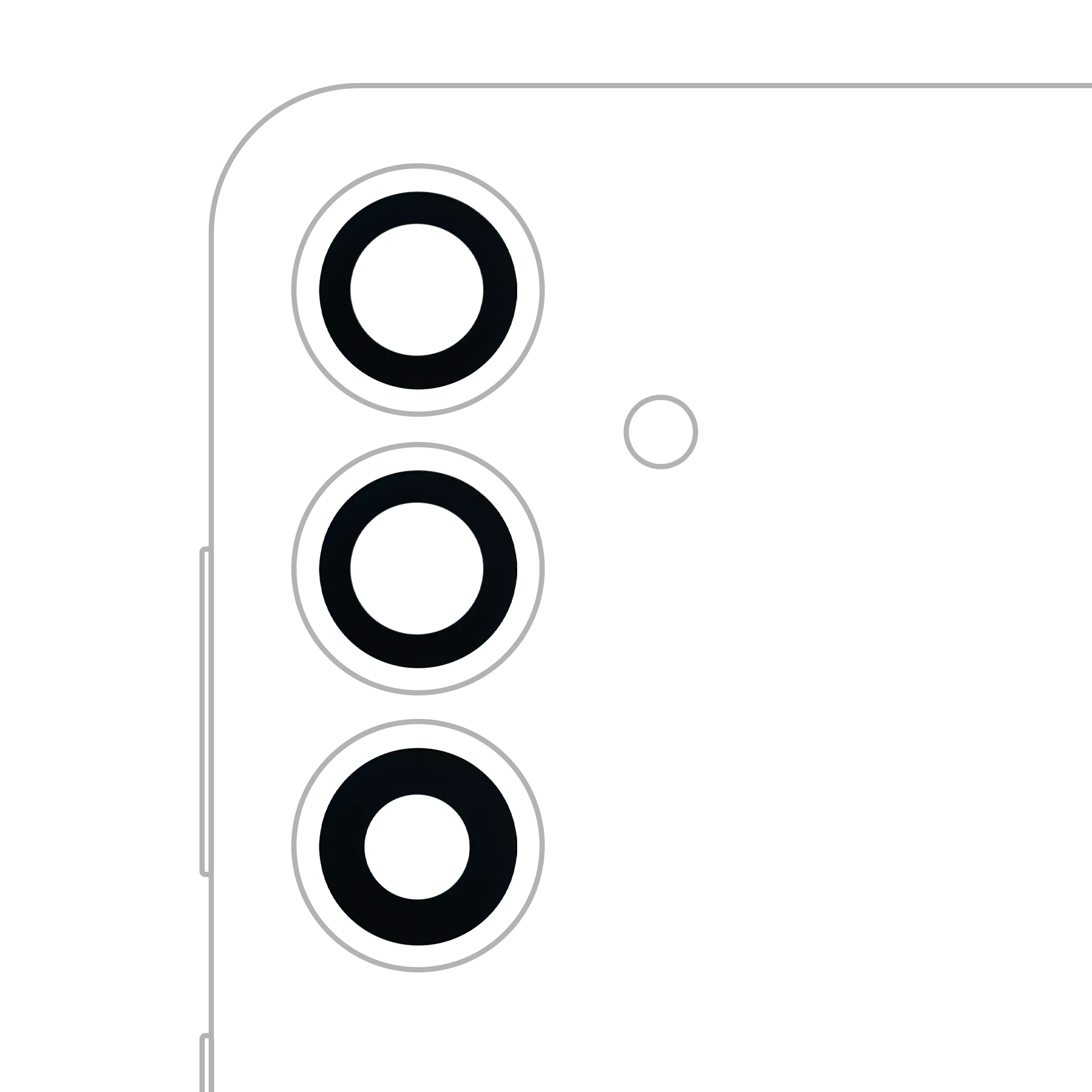 Back Camera Lens (Glass Only) With Adhesive Compatible For Samsung Galaxy S25 5G (3 Piece Set) (All Colors)