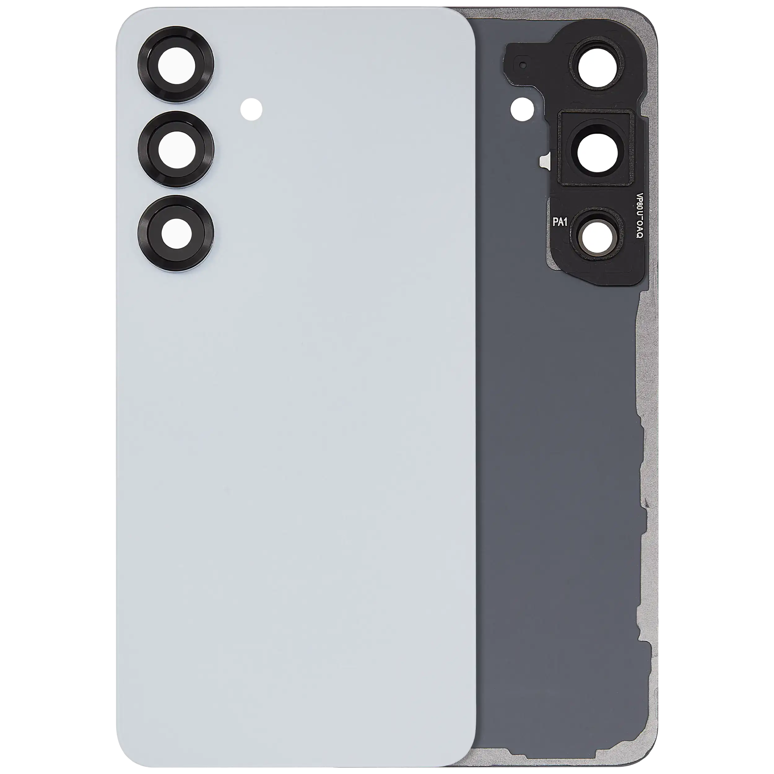 Back Cover Glass With Camera Lens Compatible For Samsung Galaxy S25 5G (No Logo) (Aftermarket Plus) (Icy Blue)