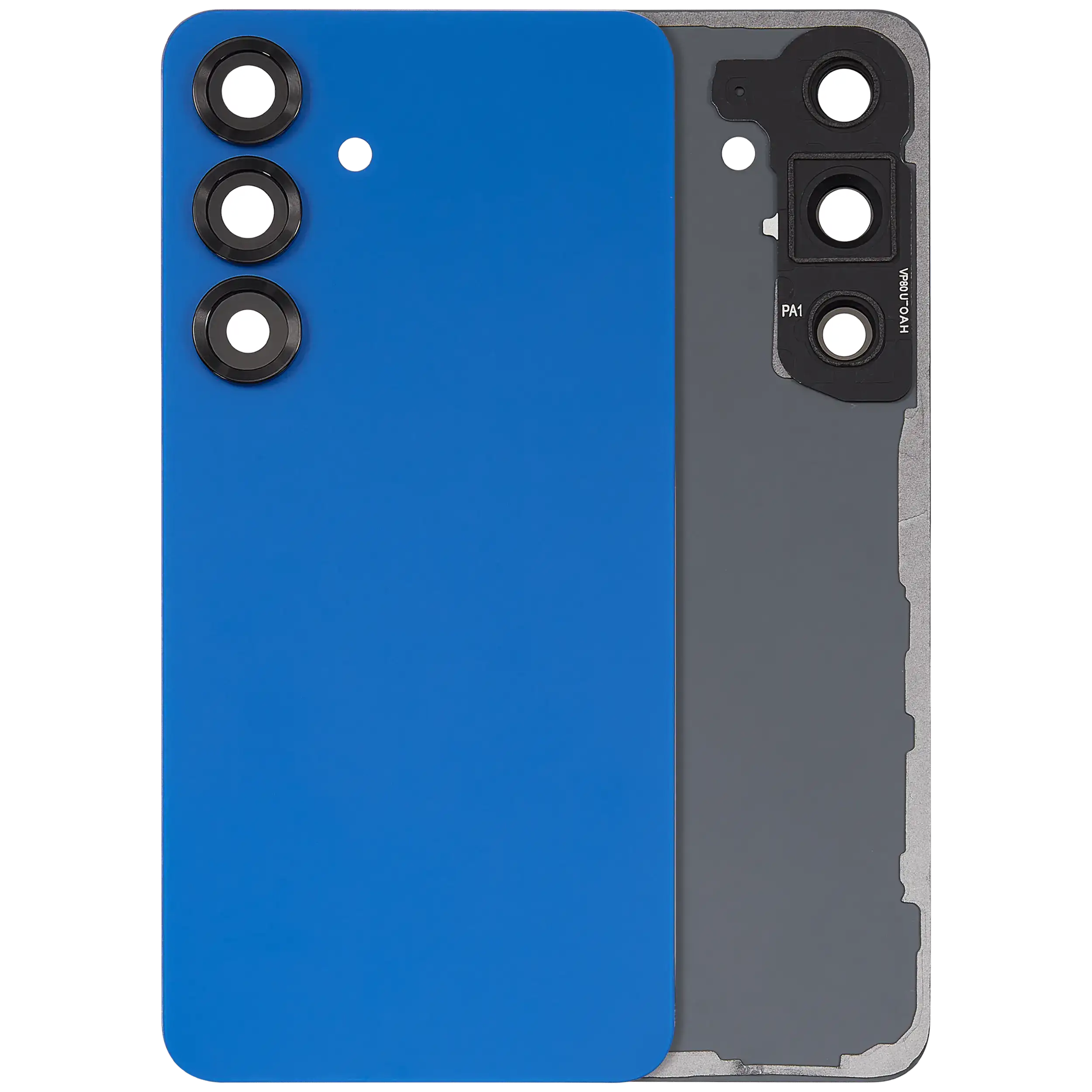Back Cover Glass With Camera Lens Compatible For Samsung Galaxy S25 5G (No Logo) (Aftermarket Plus) (Navy)