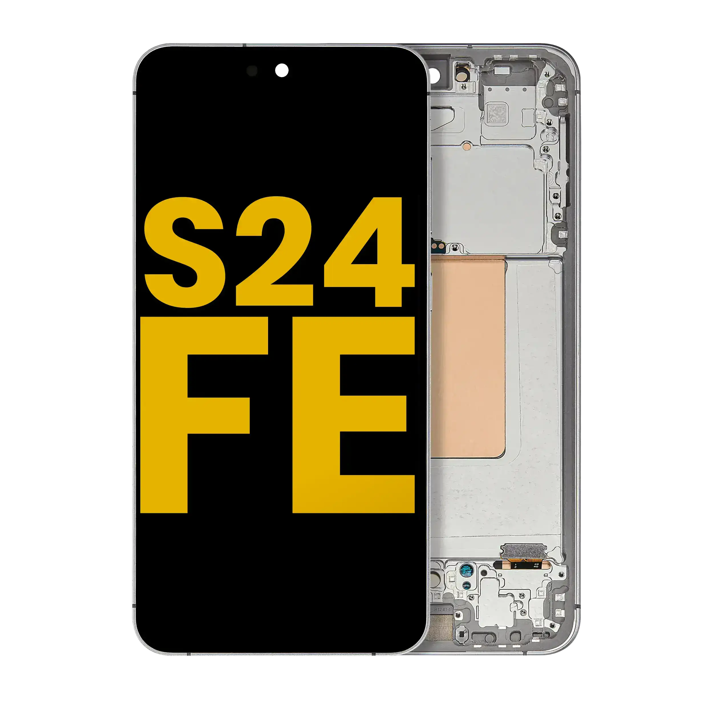 Oled Assembly With Frame Compatible For Samsung Galaxy S24 Fe 5G (Us & International Version) (Refurbished) (Gray)