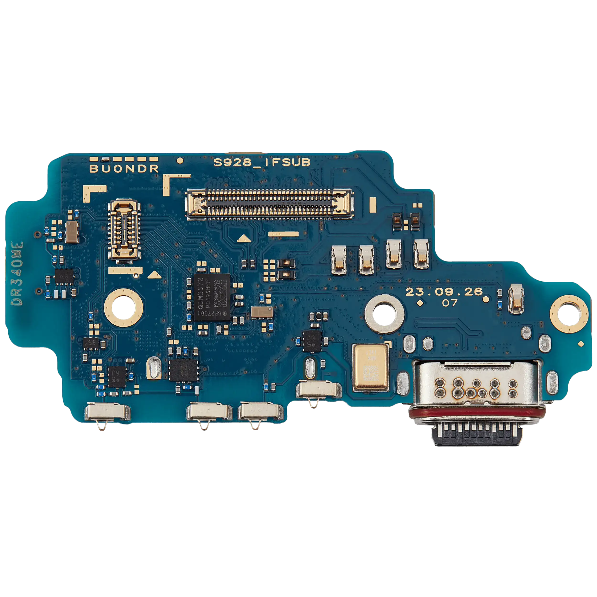 Charging Port Board With Sim Card Reader Compatible For Samsung Galaxy S24 Ultra 5G (S928U) (Us Version) (Premium)