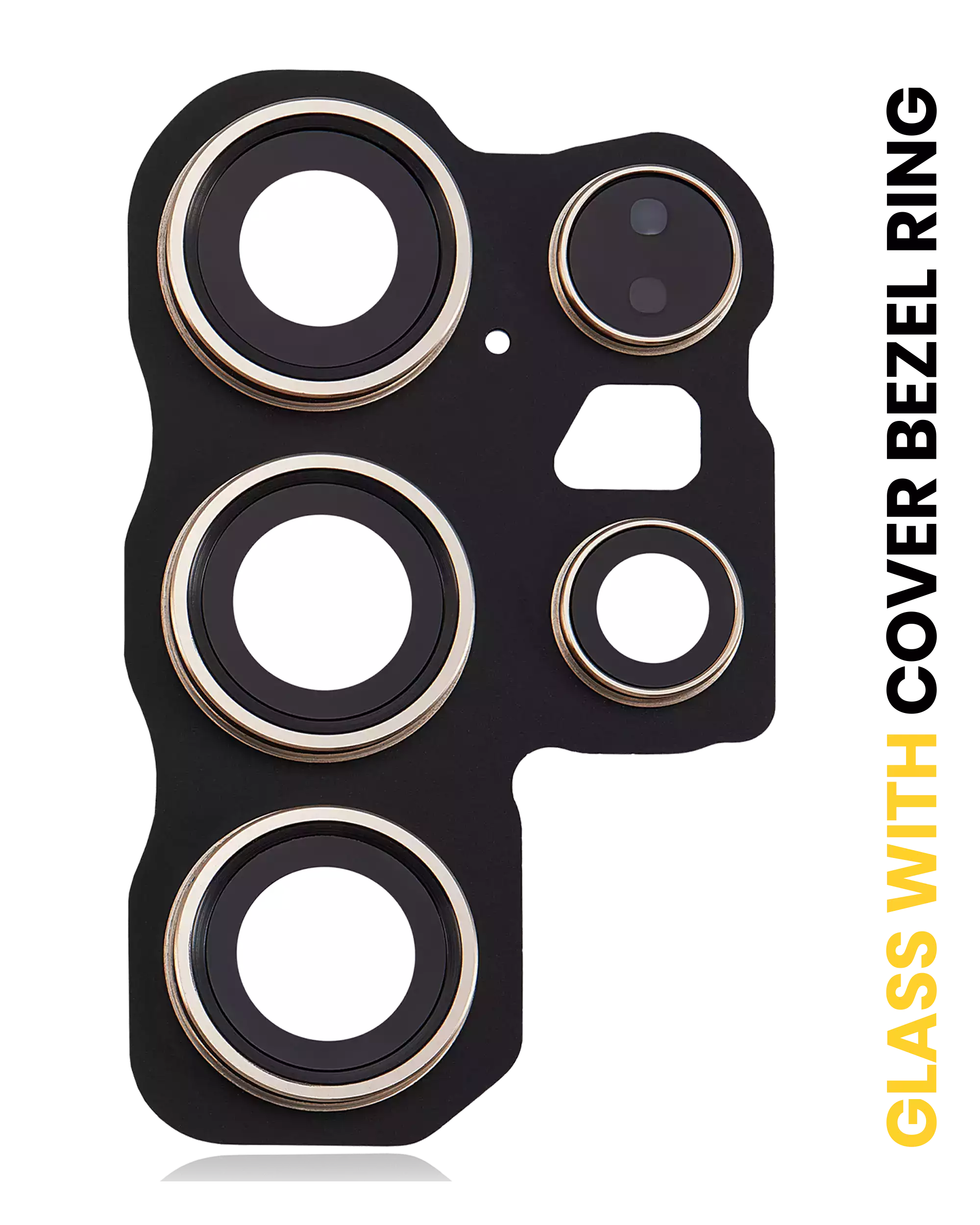 Back Camera Lens With Cover Bezel Ring Compatible For Samsung Galaxy S24 Ultra 5G (Titanium Yellow)