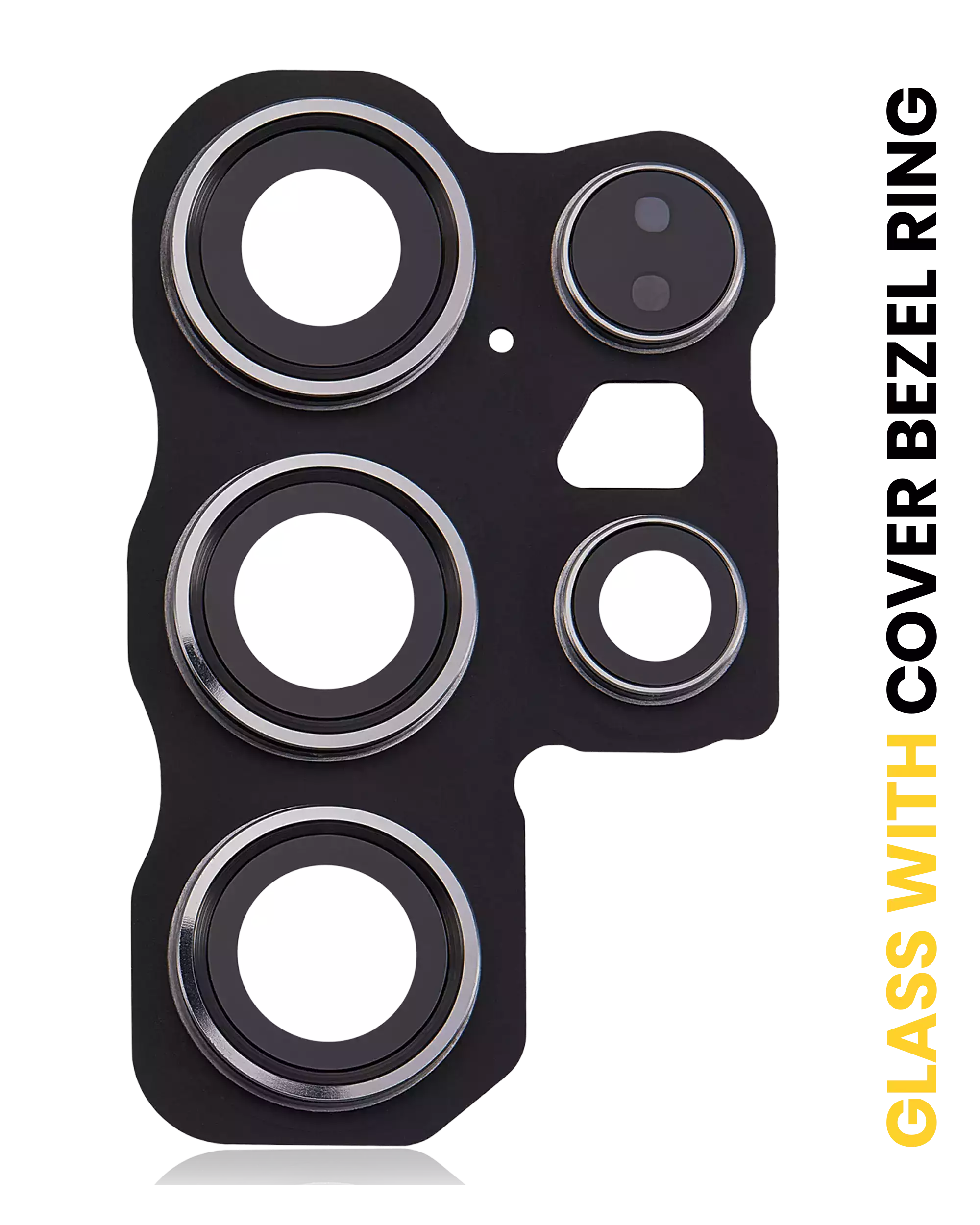 Back Camera Lens With Cover Bezel Ring Compatible For Samsung Galaxy S24 Ultra 5G (Titanium Black)