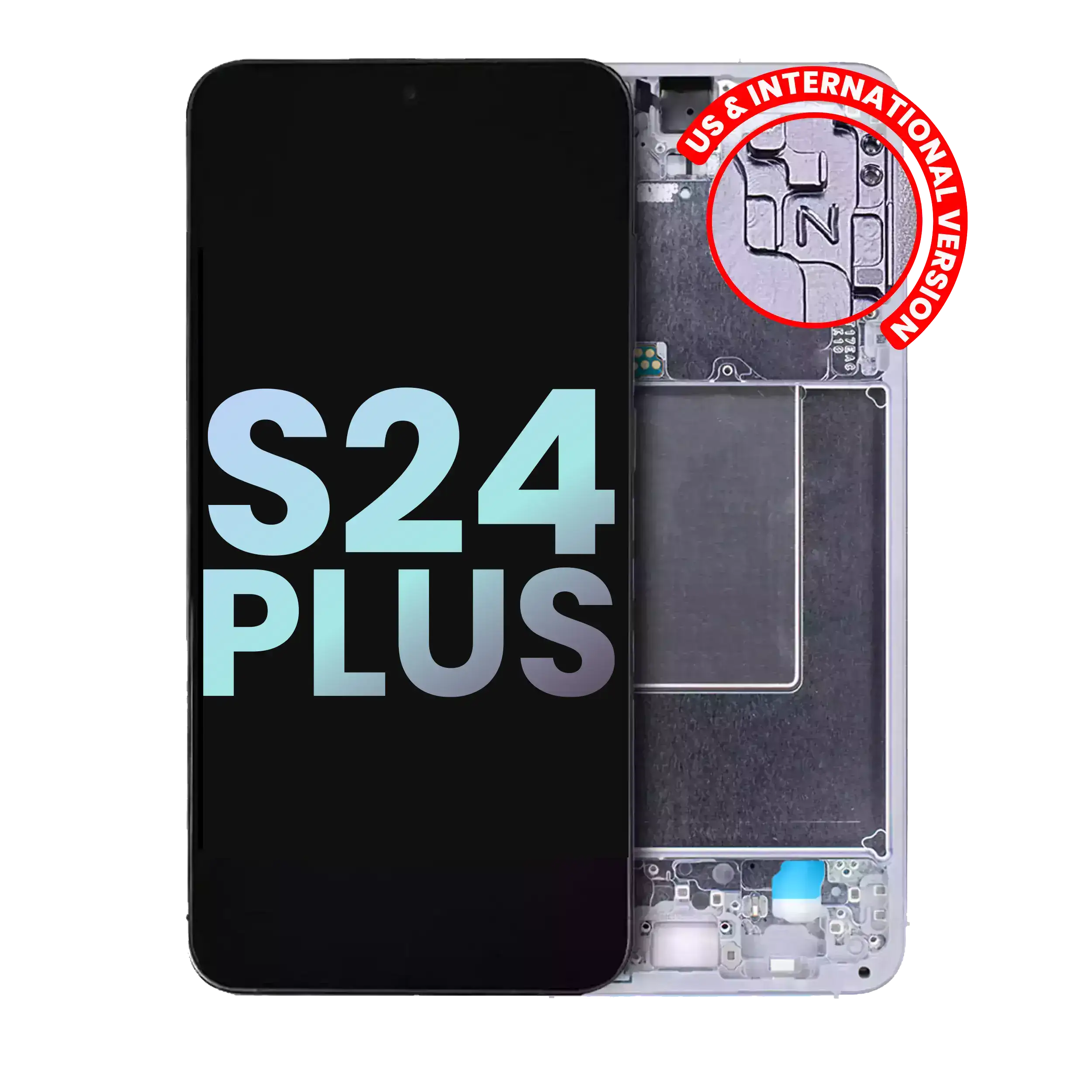 Oled Assembly With Frame Compatible For Samsung Galaxy S24 Plus 5G (Us & International Version) (Service Pack) (Sapphire Blue)