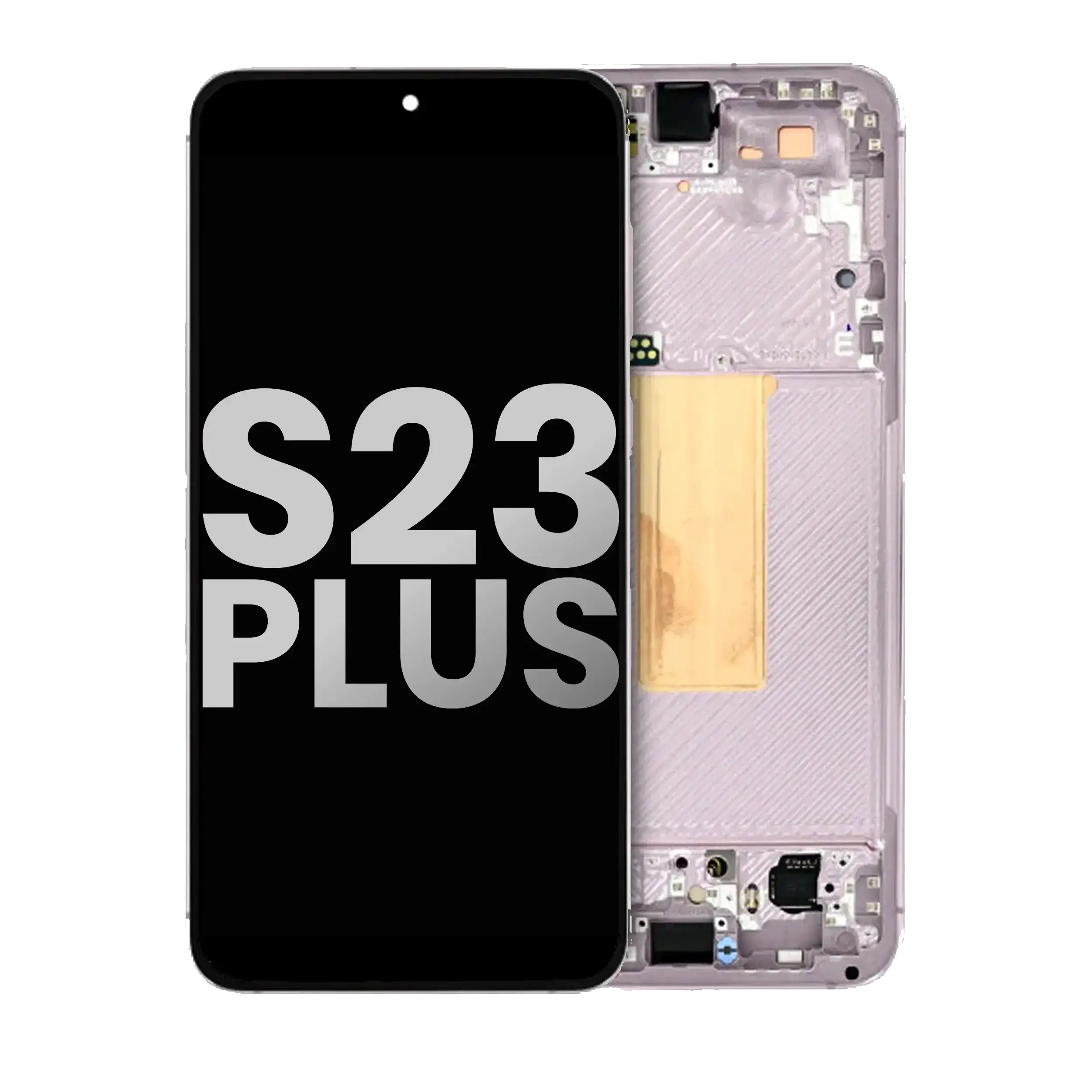 Oled Assembly With Frame Compatible For Samsung Galaxy S23 Plus 5G (Us & International) (Used  Pull: Grade B/C) (Lavender)