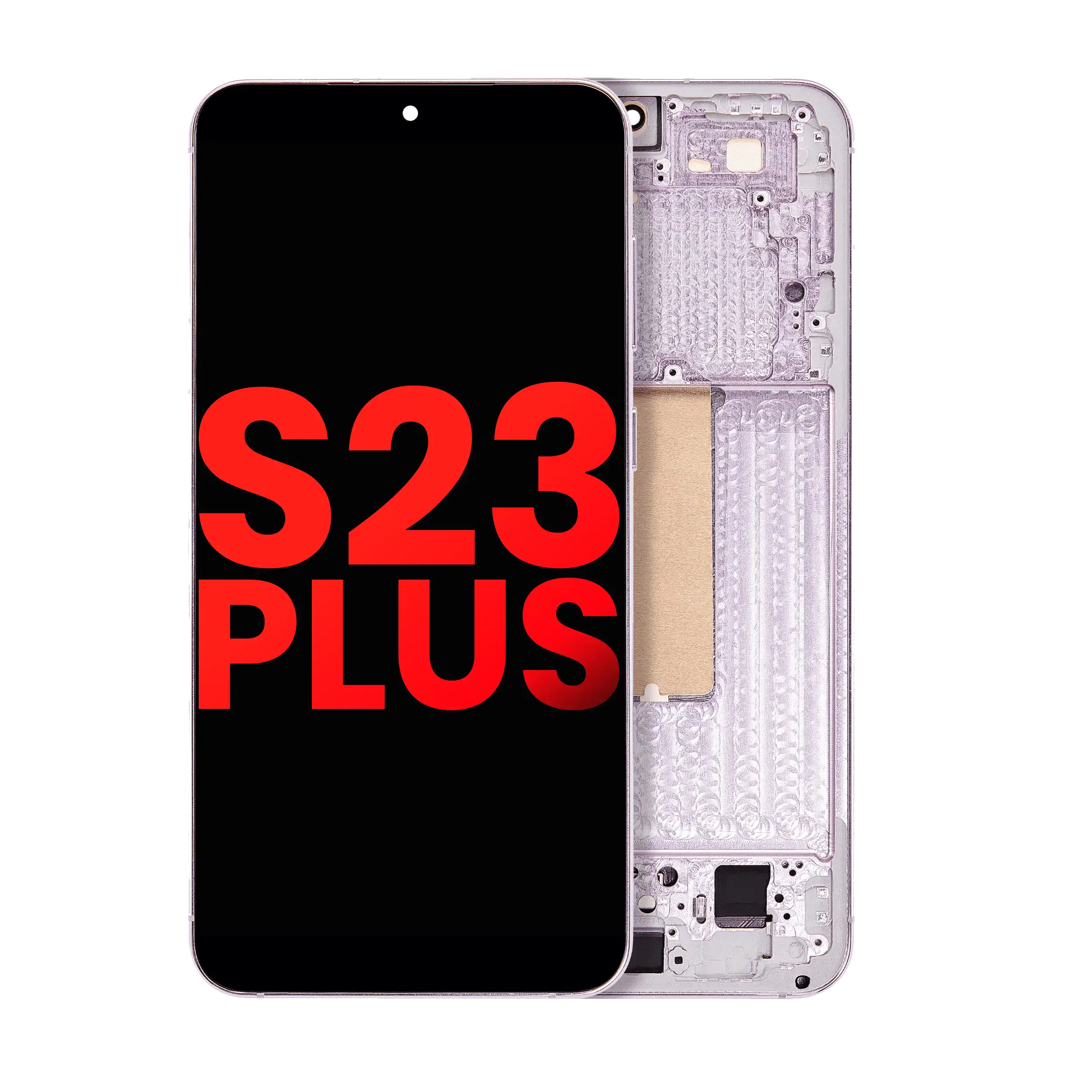 Oled Assembly With Frame Compatible For Samsung Galaxy S23 Plus (Us & International) (Aftermarket Plus) (Lavender)