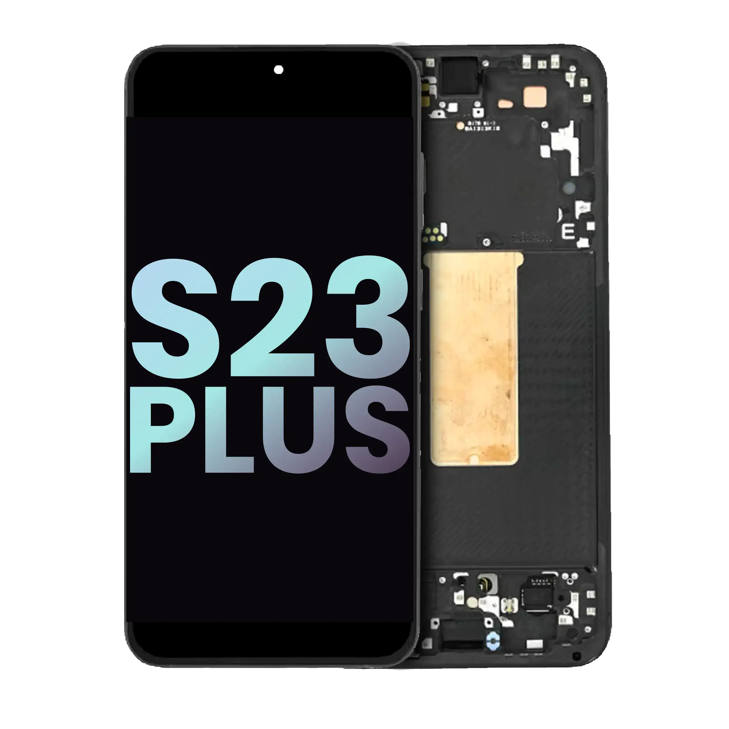 Oled Assembly With Frame Compatible For Samsung Galaxy S23 Plus 5G (Us & International) (Service Pack) (Phantom Black)
