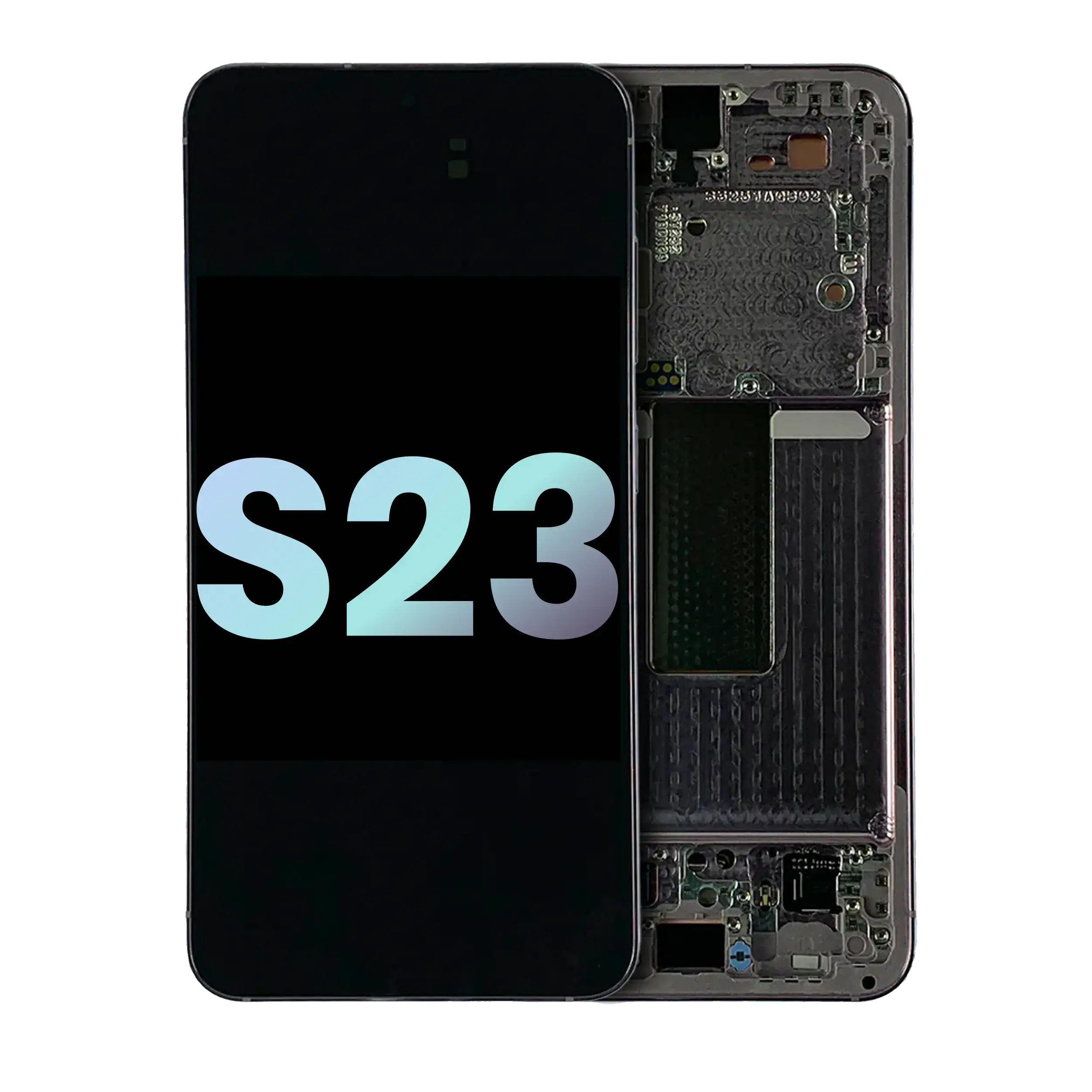 Oled Assembly With Frame Compatible For Samsung Galaxy S23 5G (Us & International) (Service Pack) (Lavender)