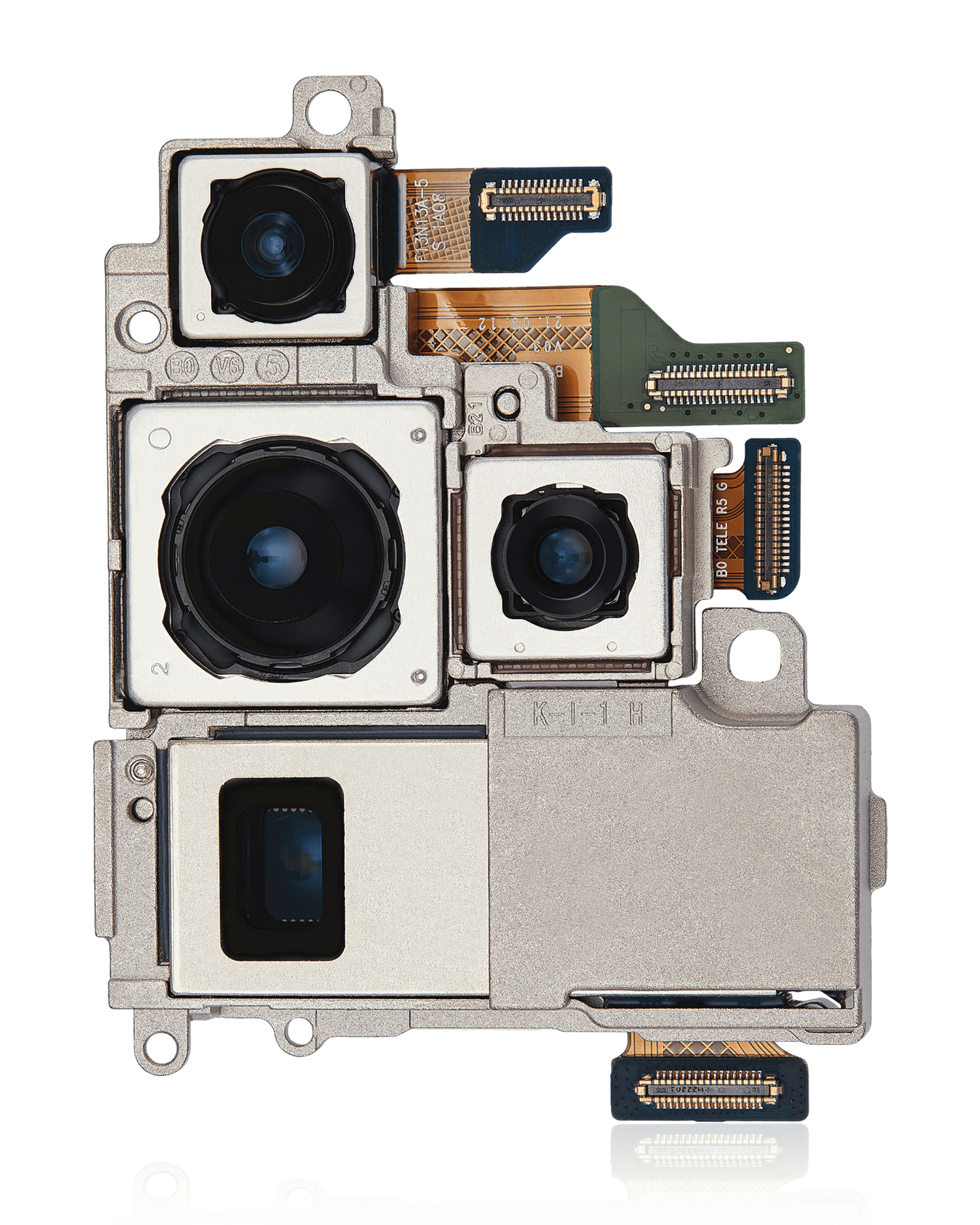 Back Camera Assembly (Wide & Periscope & Ultra Wide & Telephoto) Compatible For Samsung Galaxy S22 Ultra 5G (Used  Pull: Grade B)