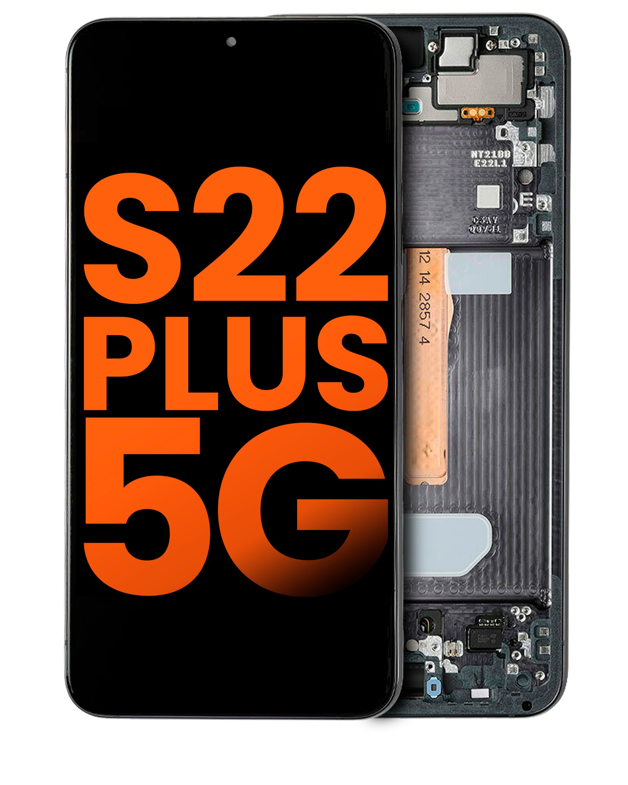 Oled Assembly With Frame Compatible For Samsung Galaxy S22 Plus 5G (Blemish: Grade A) (Phantom Black)