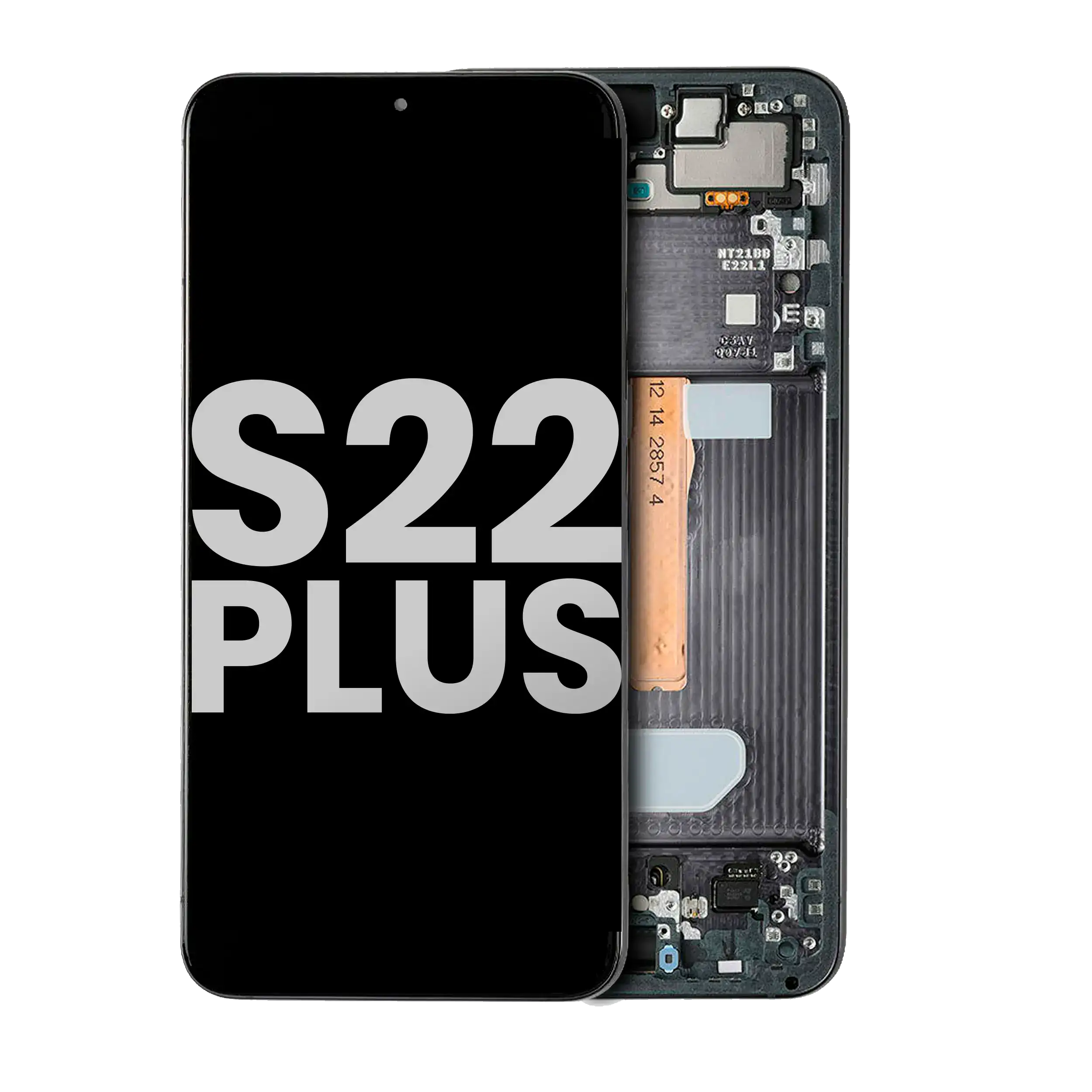 Oled Assembly With Frame Compatible For Samsung Galaxy S22 Plus 5G (Used  Pull: Grade B/C) (Phantom Black)