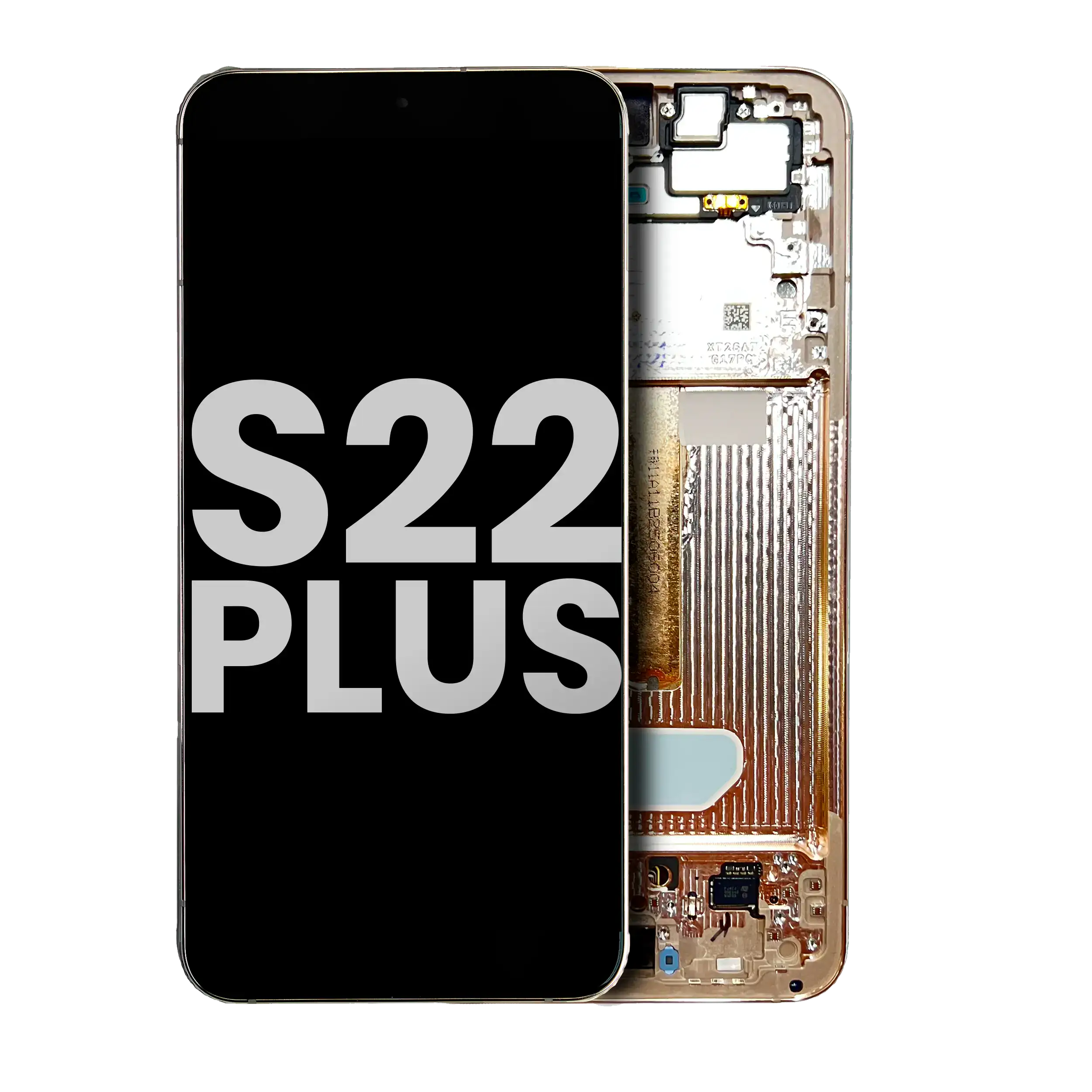 Oled Assembly With Frame Compatible For Samsung Galaxy S22 Plus 5G (Used  Pull: Grade B/C) (Pink Gold)