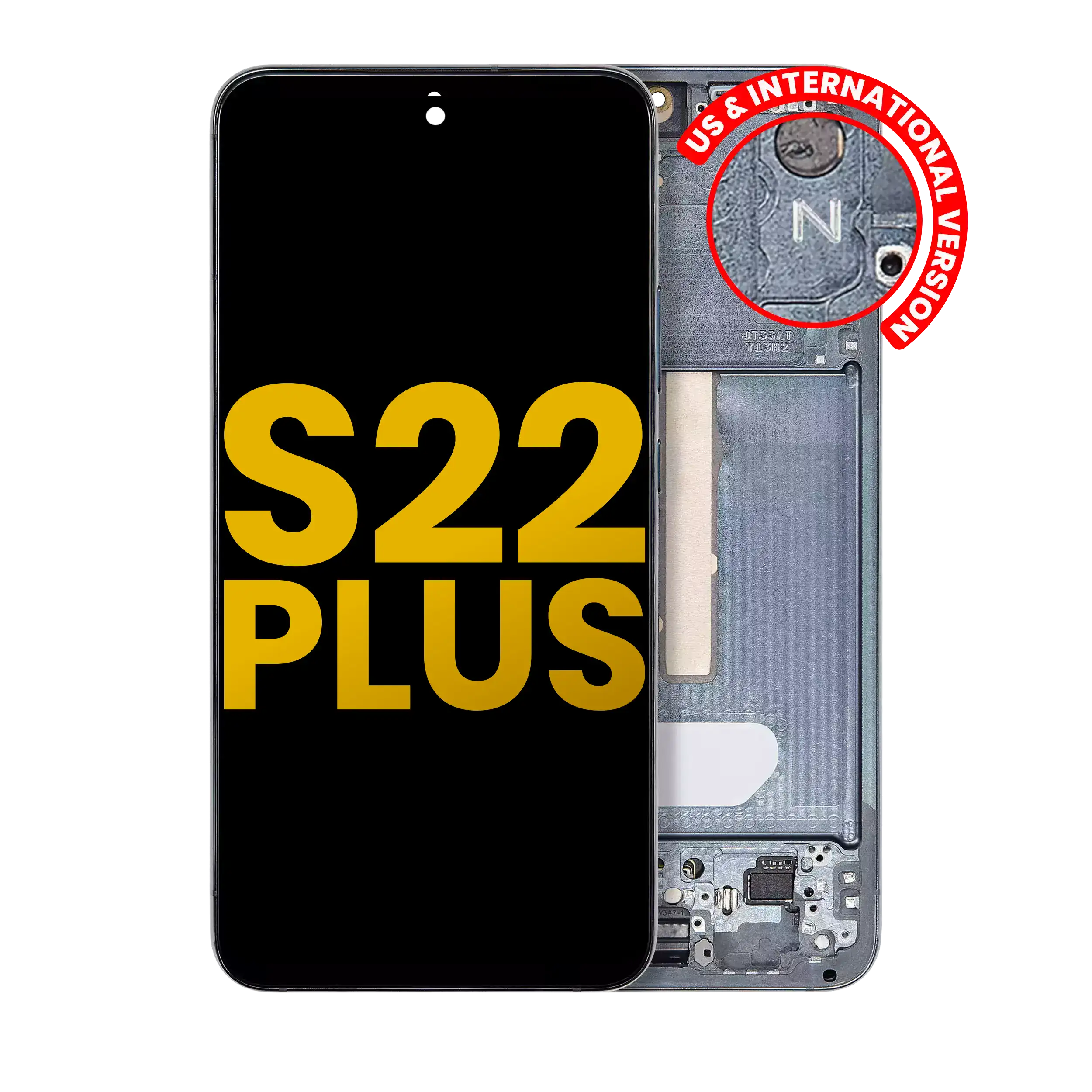 Oled Assembly With Frame Compatible For Samsung Galaxy S22 Plus 5G (Us & International Version) (Refurbished) (Green)