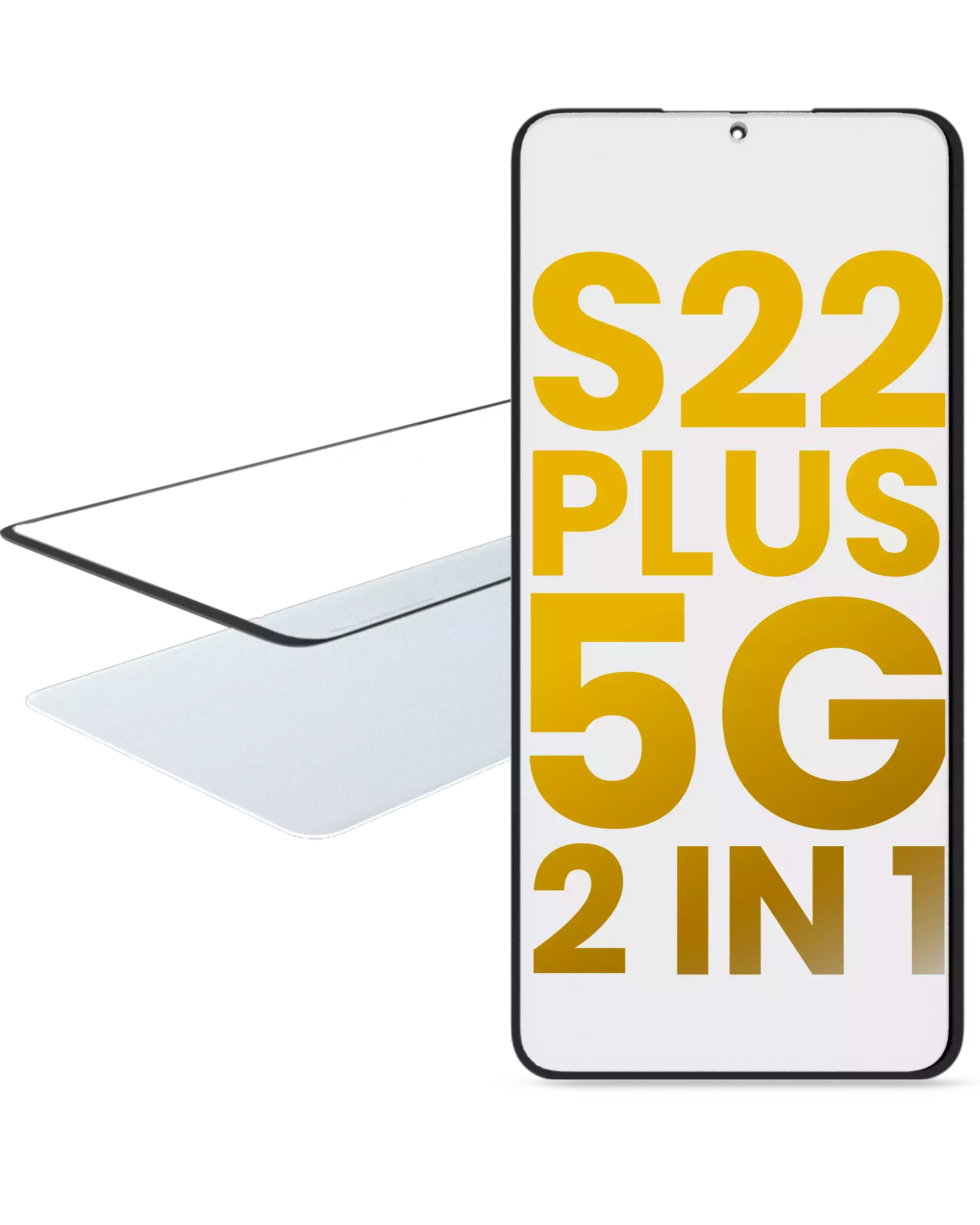 2 In 1 Front Glass With Oca Pre-Installed Compatible For Samsung Galaxy S22 Plus 5G