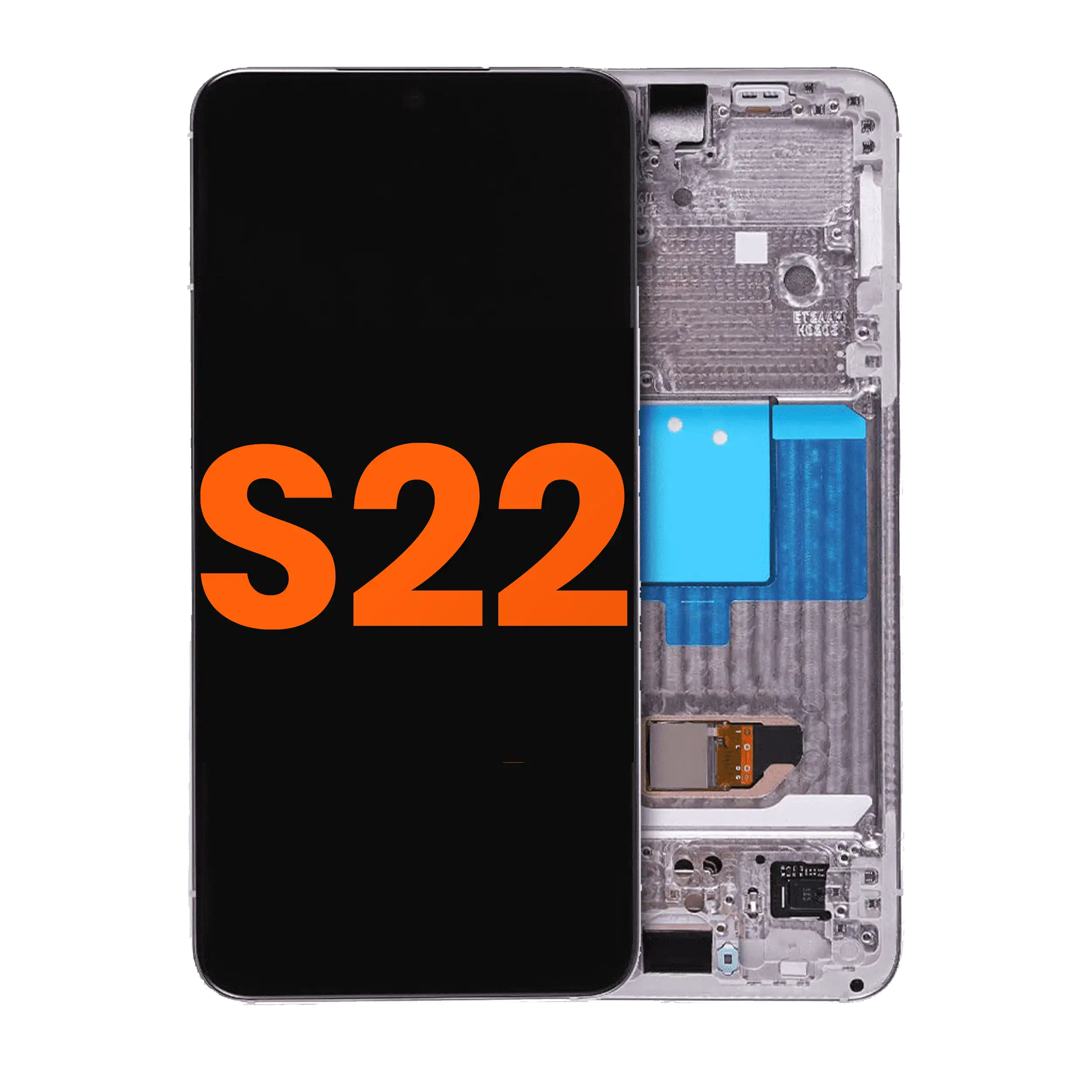Oled Assembly With Frame Compatible For Samsung Galaxy S22 5G (Blemish: Garde C) (Violet)