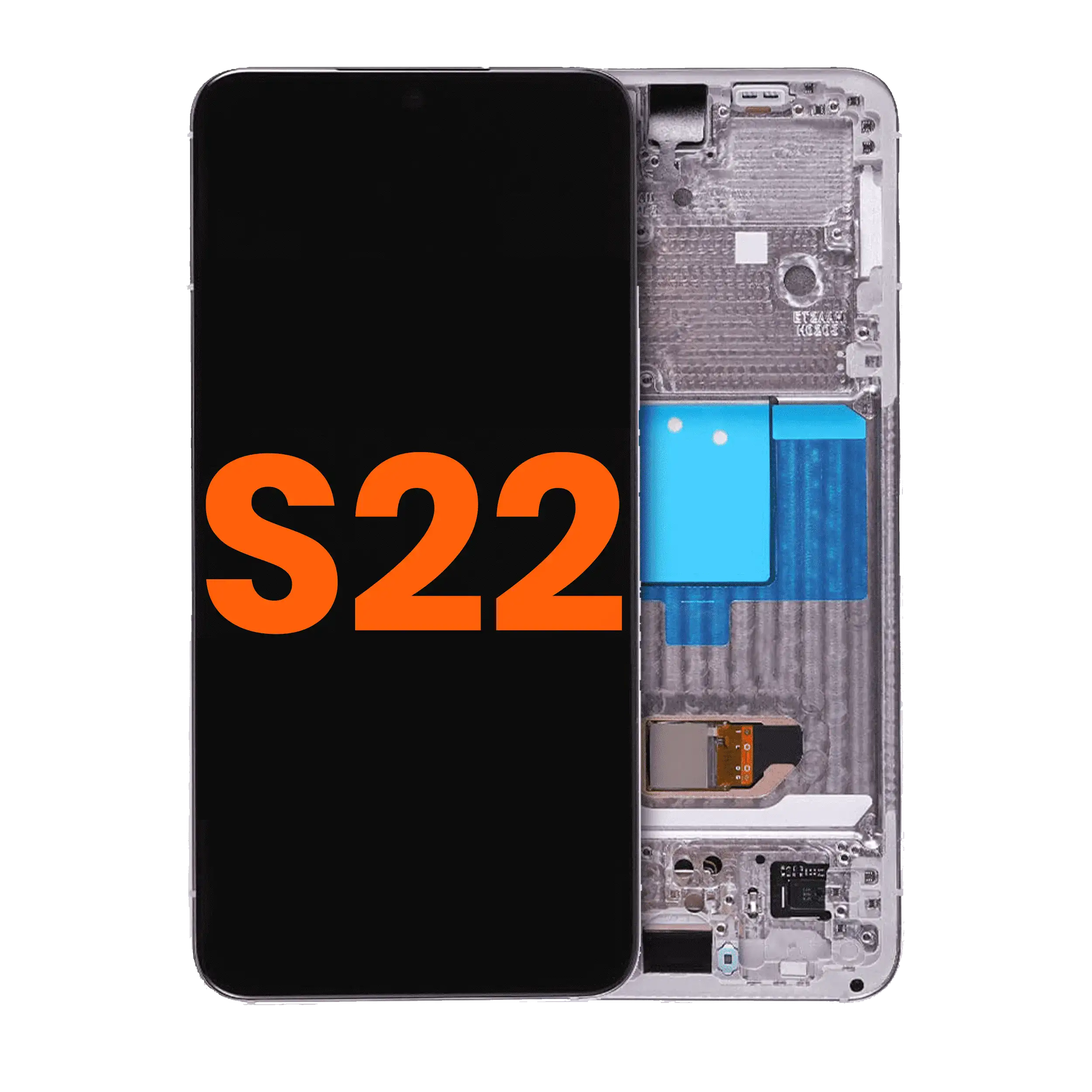 Oled Assembly With Frame Compatible For Samsung Galaxy S22 5G (Blemish: Garde B) (Violet)