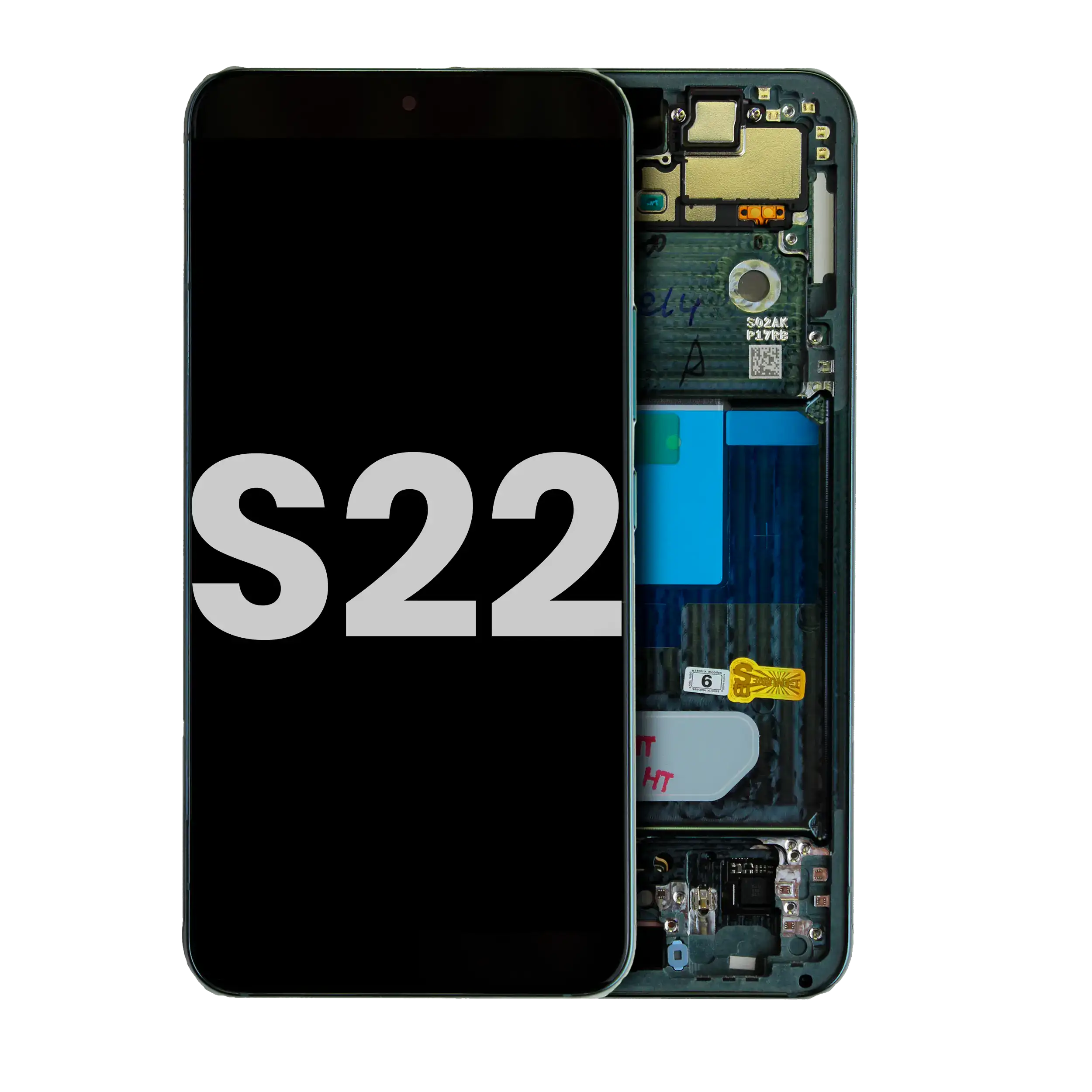 Oled Assembly With Frame Compatible For Samsung Galaxy S22 5G (Used  Pull: Grade B/C) (Phantom Green)