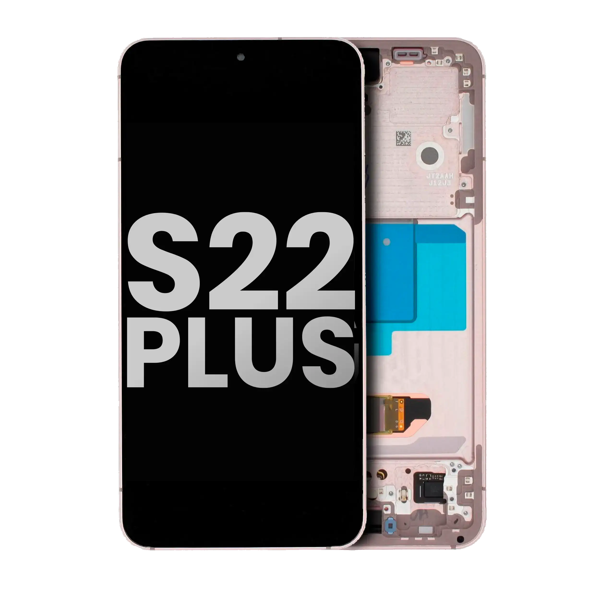 Oled Assembly With Frame Compatible For Samsung Galaxy S22 5G (Used  Pull: Grade B/C) (Pink Gold)